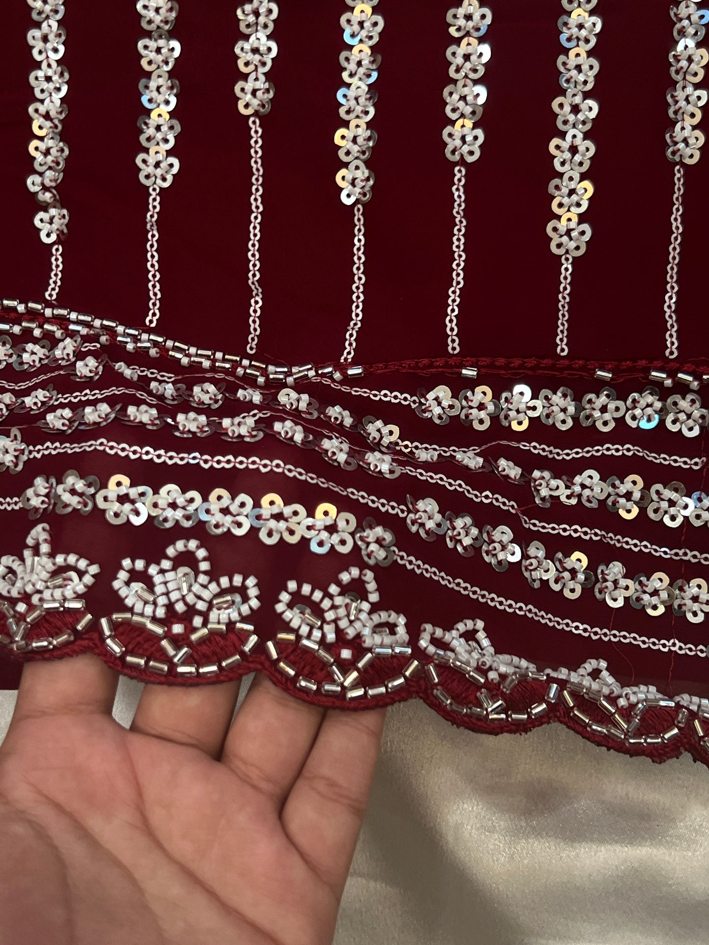 GEORGETTE CUTDANA HANDWORK SUIT