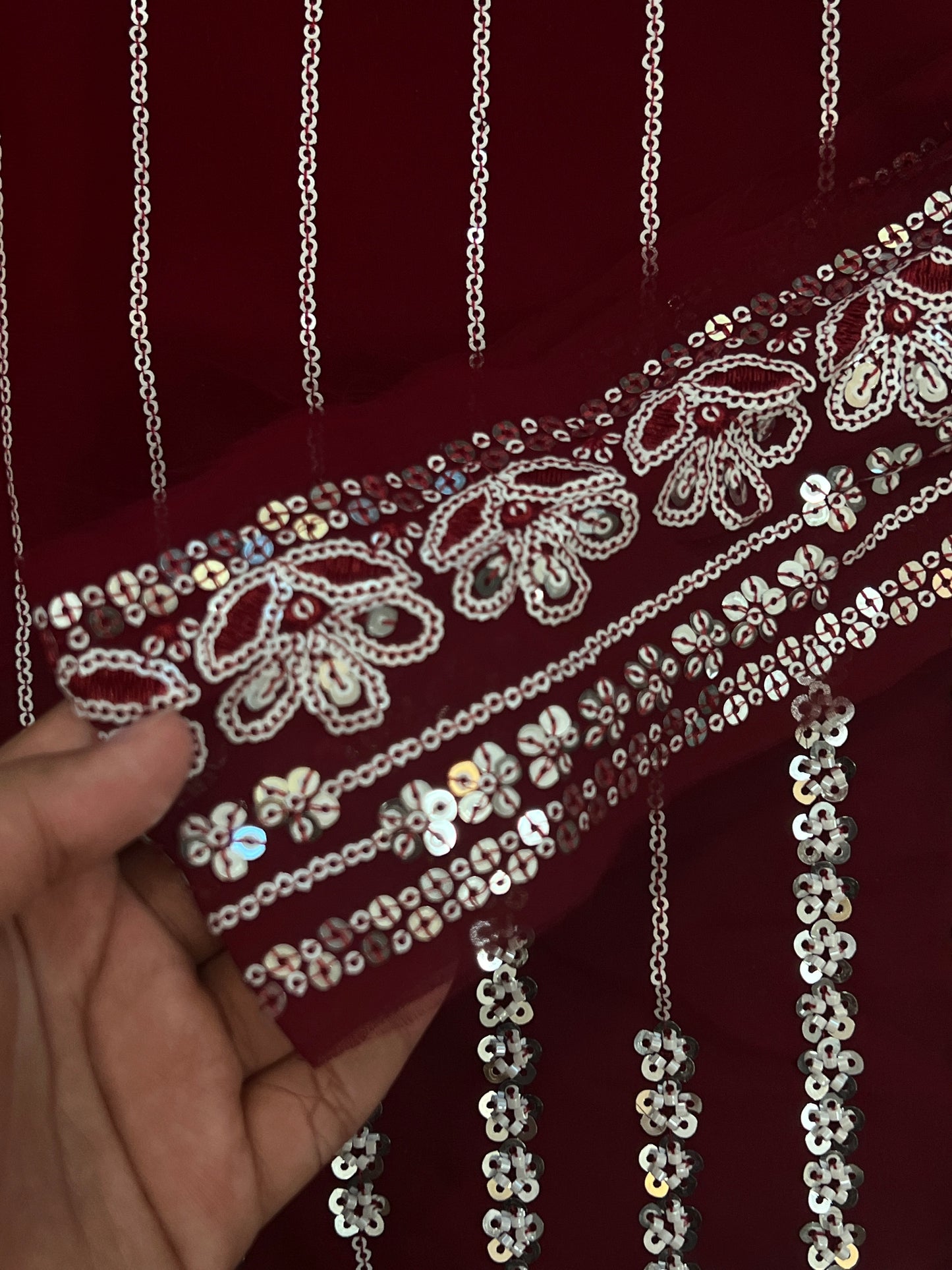 GEORGETTE CUTDANA HANDWORK SUIT