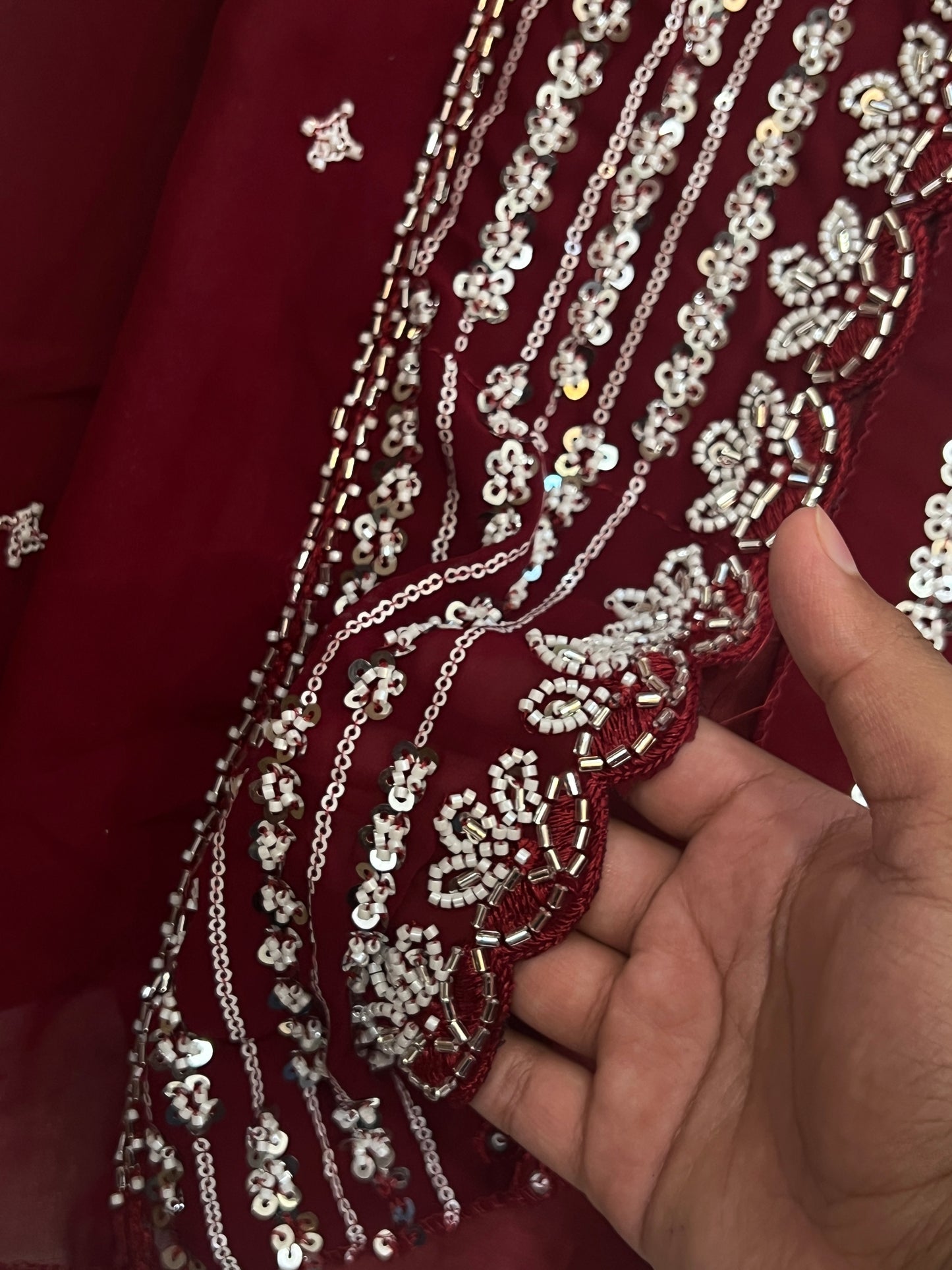 GEORGETTE CUTDANA HANDWORK SUIT