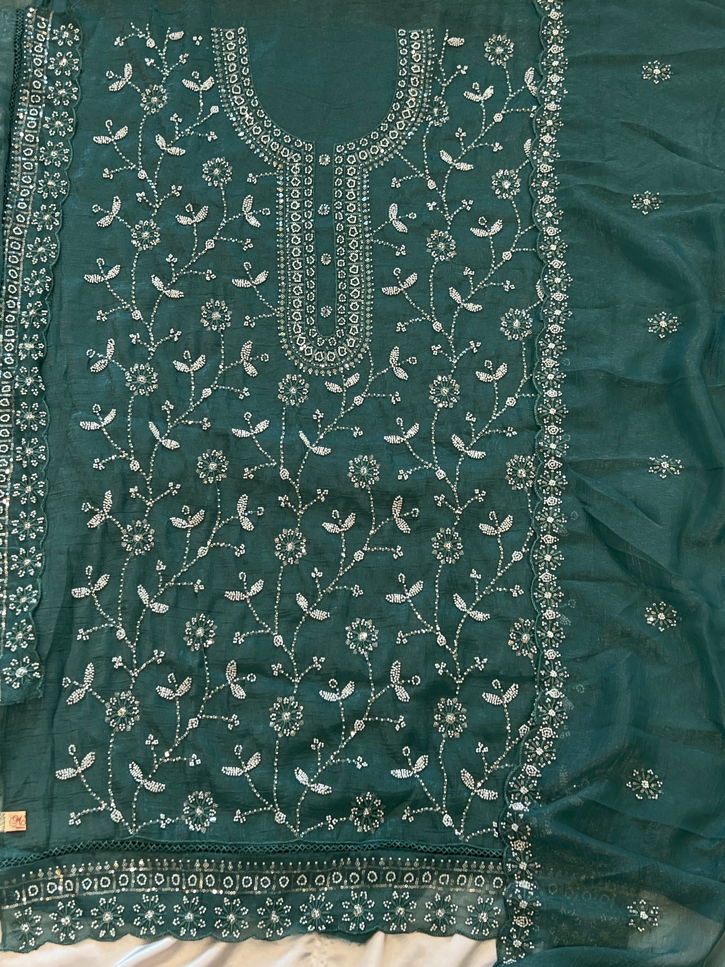 GEORGETTE CUTDANA HANDWORK SUIT