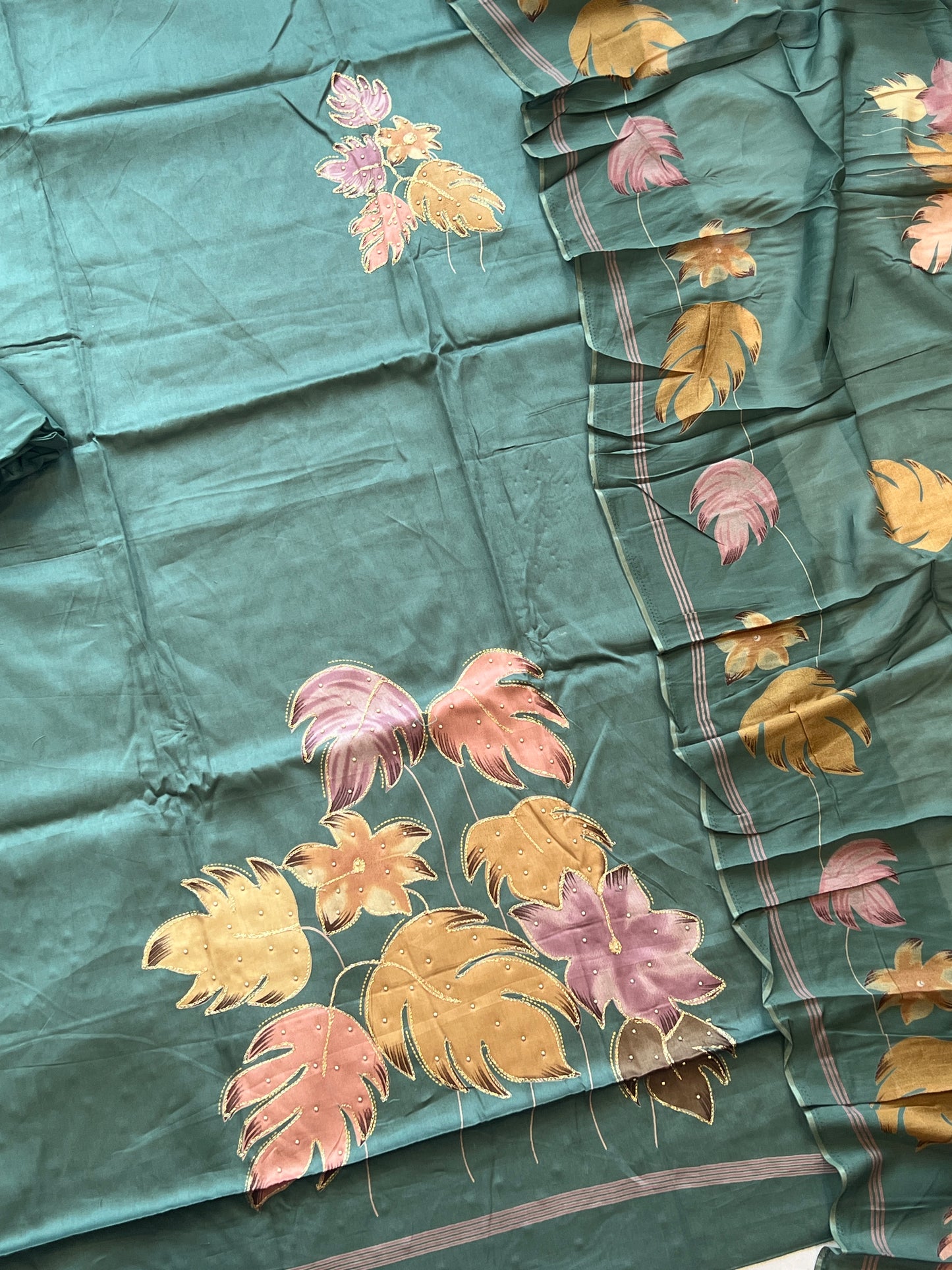 MUMTAZ MUSLIN EMBROIDERY SUIT 1