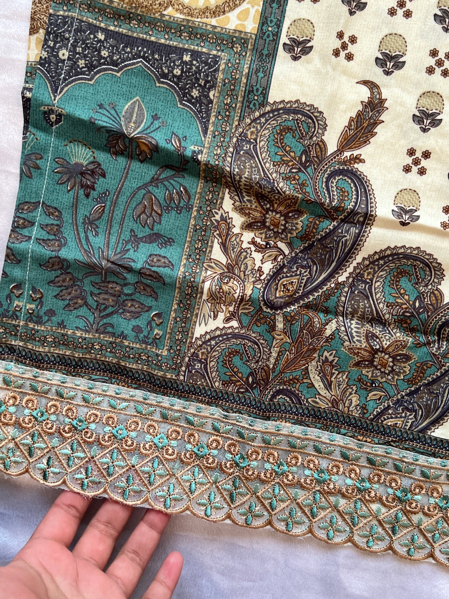 PAISLEY COTTON EMBROIDERY READYMADE SUIT 1 Q