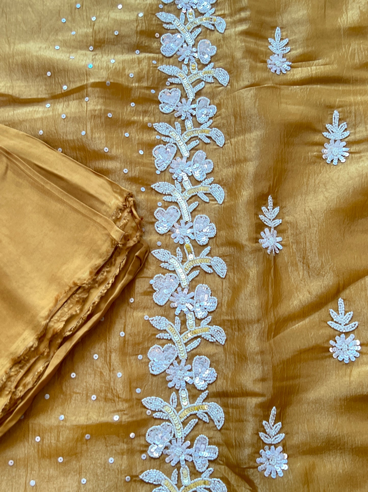 GOLD ZARQASH HAND EMBROIDERY SUIT 6