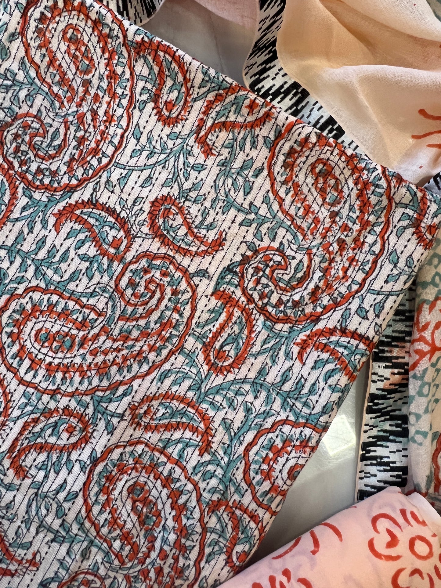 FLORAL PURE COTTON BATIK SUIT 15