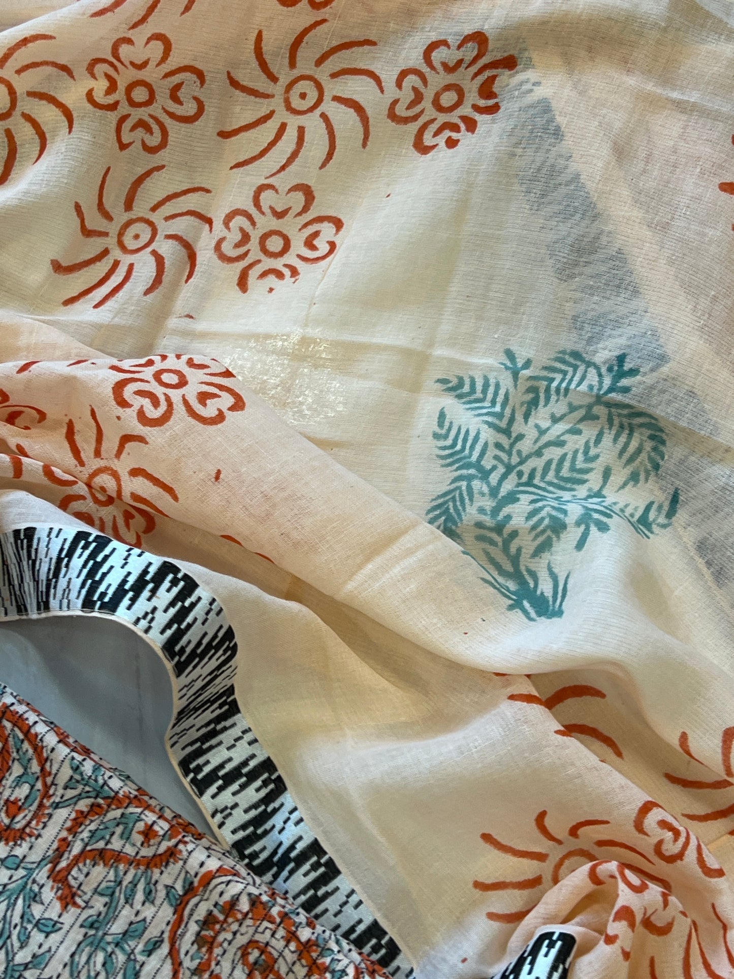 FLORAL PURE COTTON BATIK SUIT 15