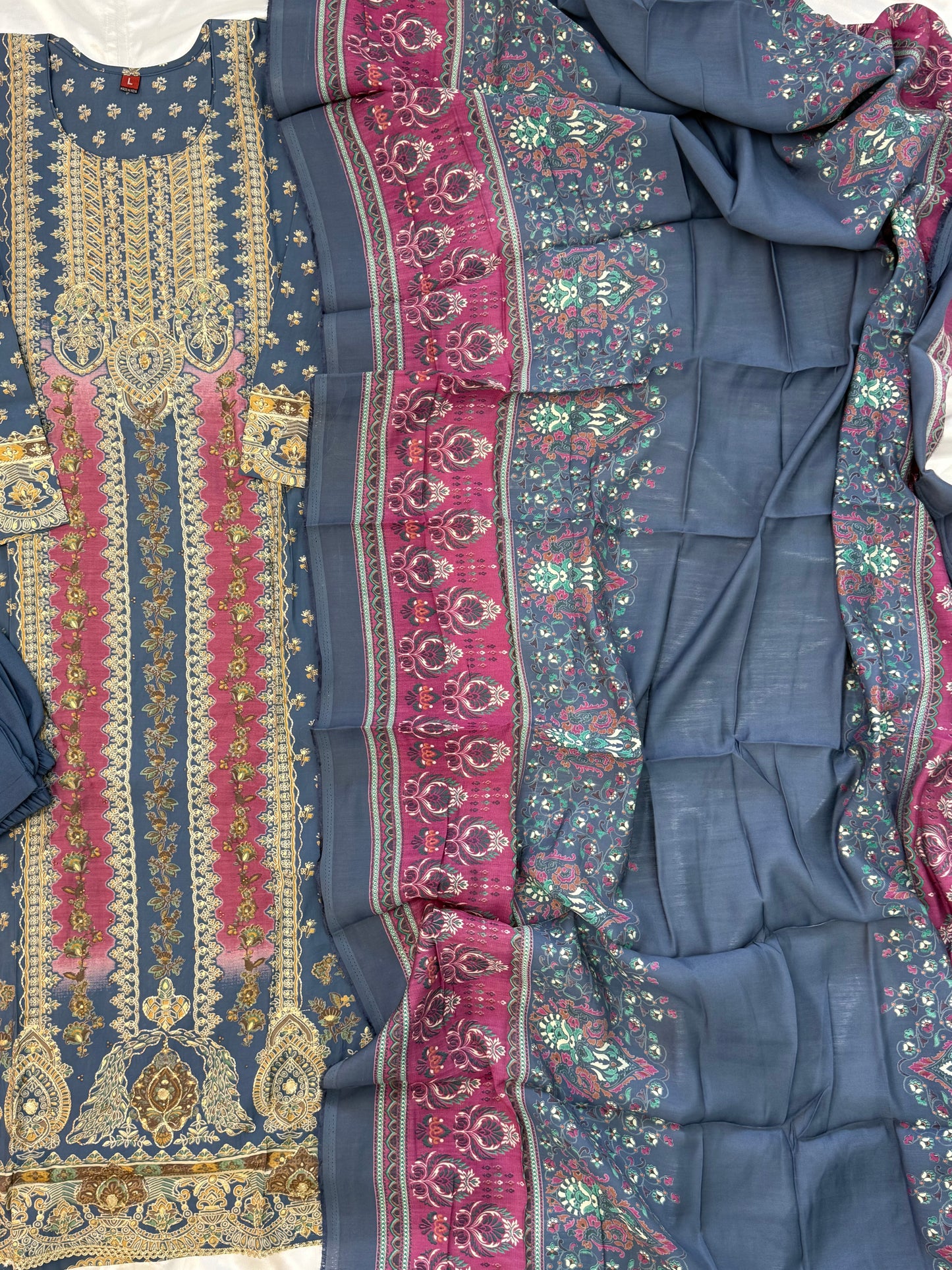 MUSLIN READYMADE SUIT 3 Q