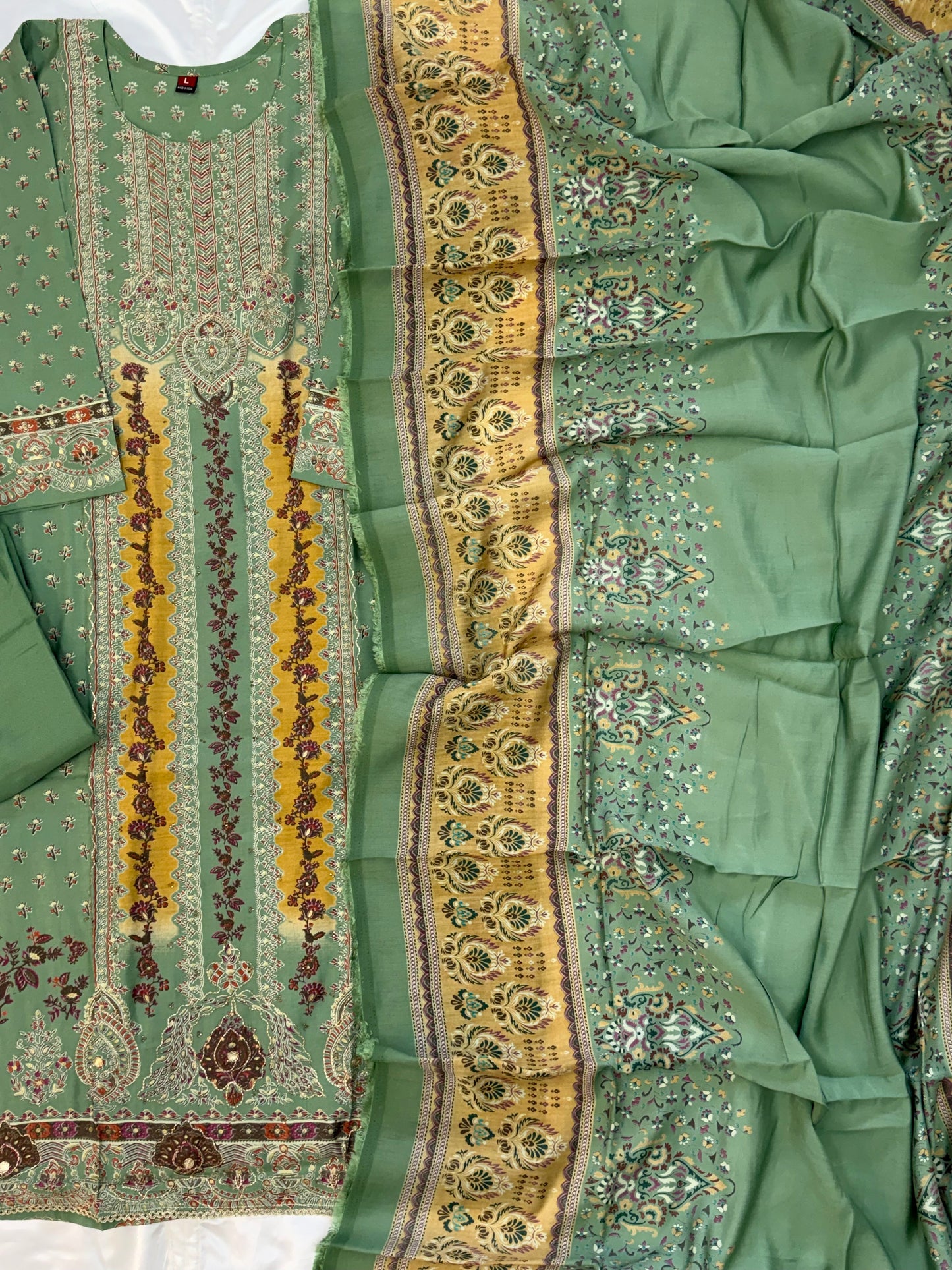 MUSLIN READYMADE SUIT 1 Q