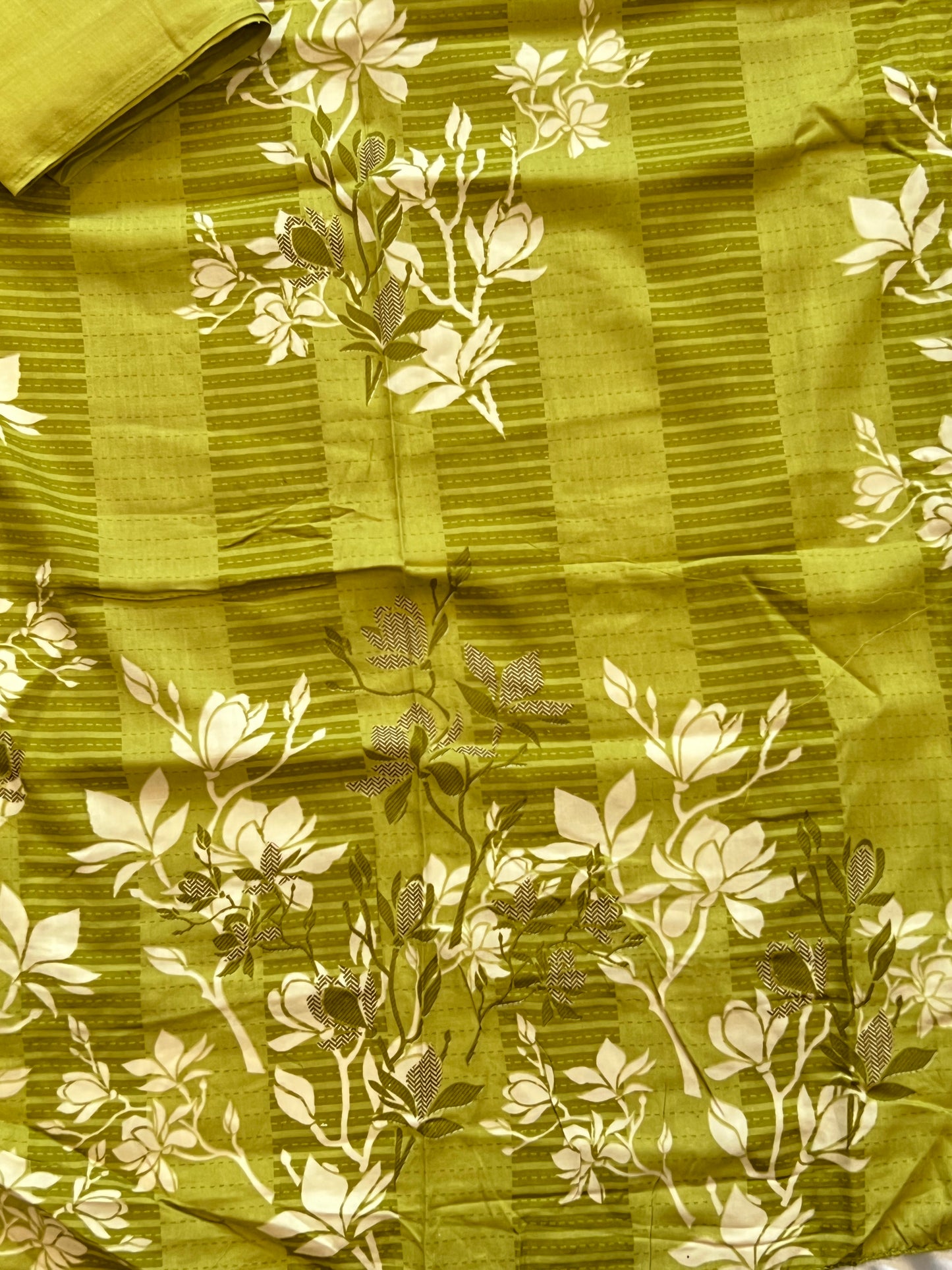 GREEN AVATARA COTTON EMBROIDERY SUIT