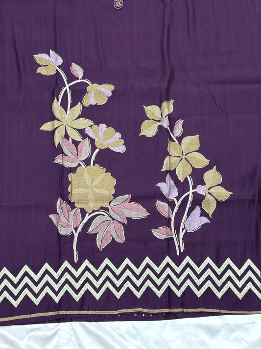 MUMTAZ MUSLIN EMBROIDERY SUIT Q