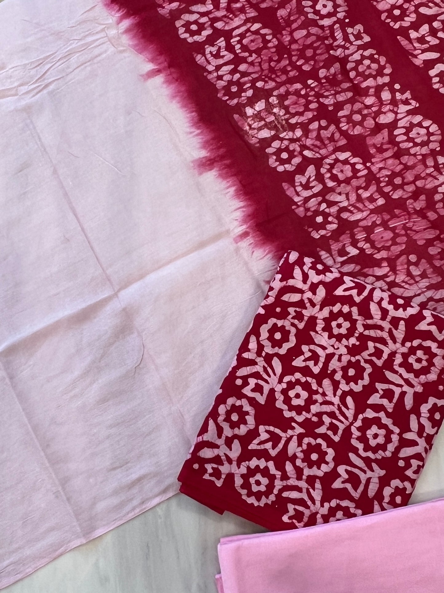 DOUBLE SHADE PURE COTTON BATIK SUIT 4 Q