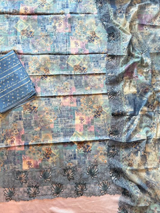 ROLEX PURE COTTON EMBROIDERY SUIT Q