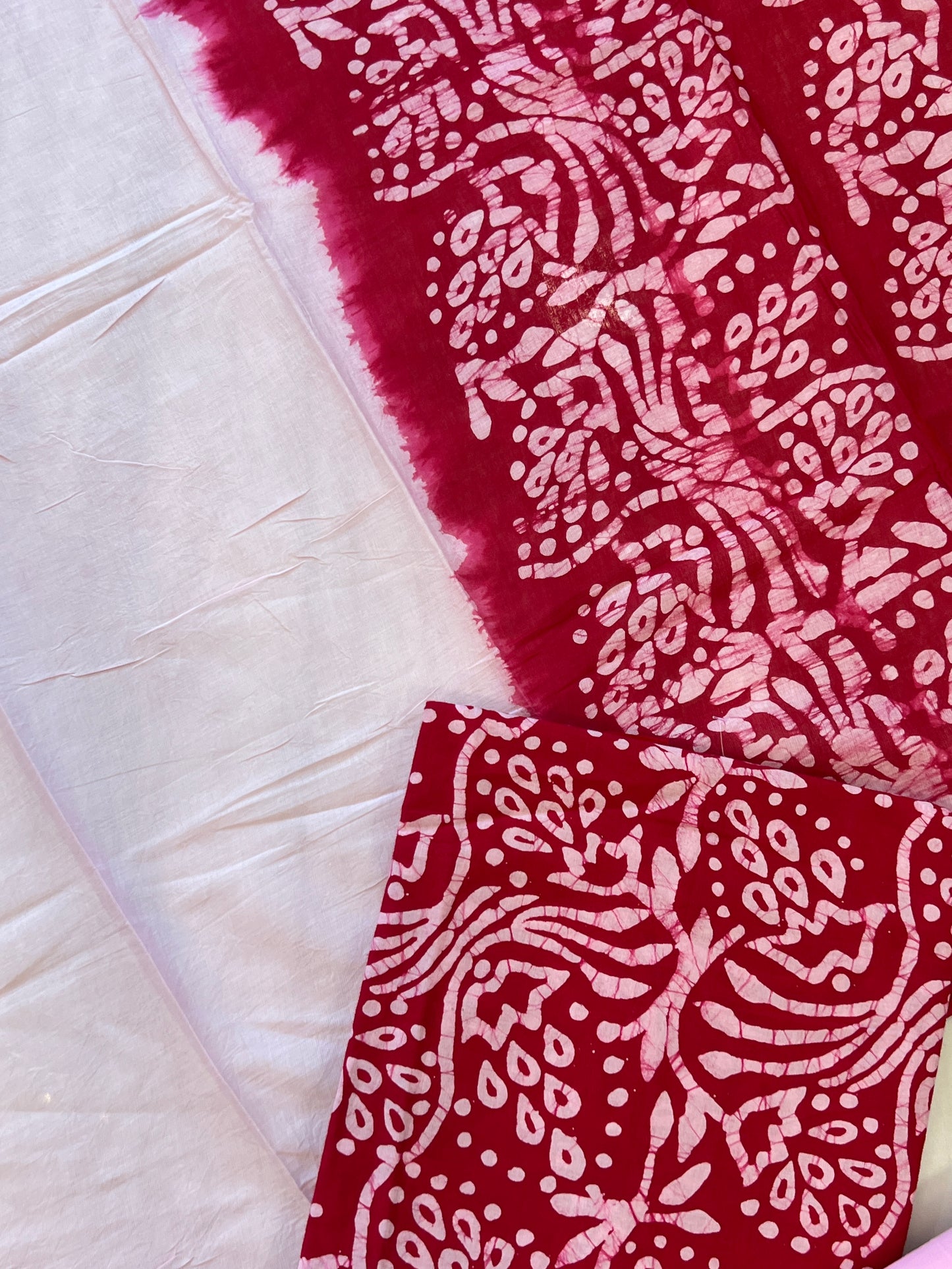 DOUBLE SHADE PURE COTTON BATIK SUIT 8 Q