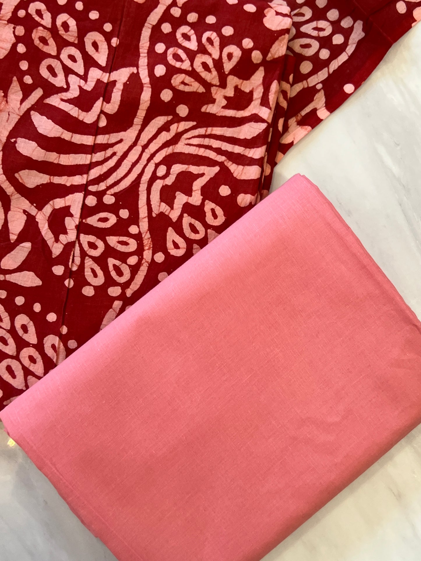 DOUBLE SHADE PURE COTTON BATIK SUIT 12 Q