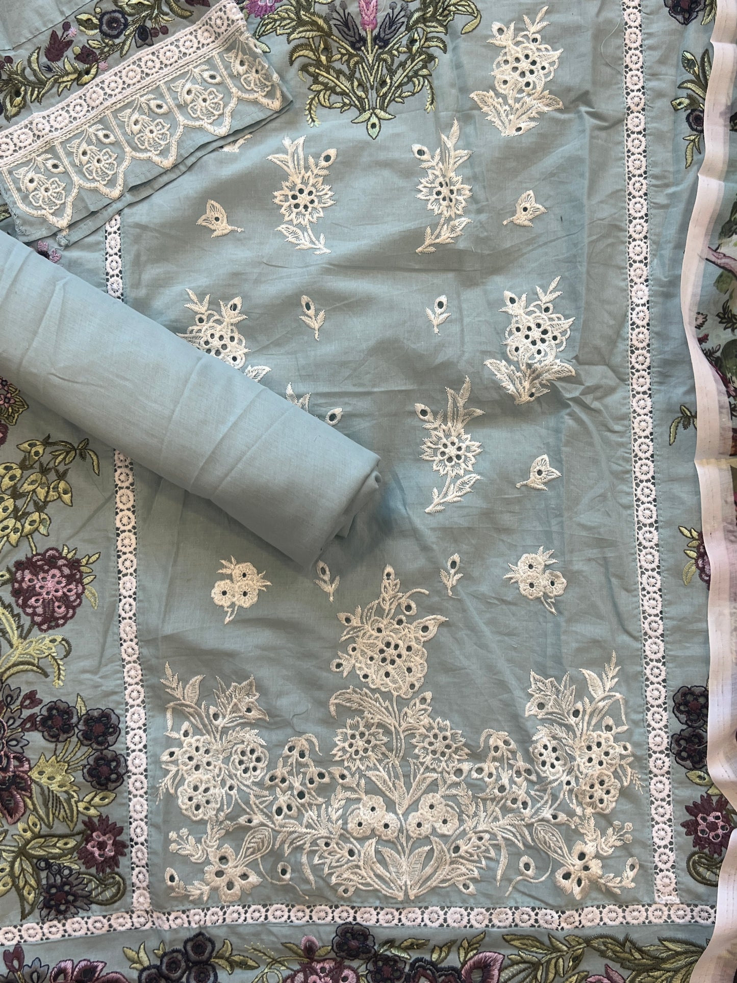 FIROZI HANIA LAWN COTTON EMBROIDERY SUIT SH Q