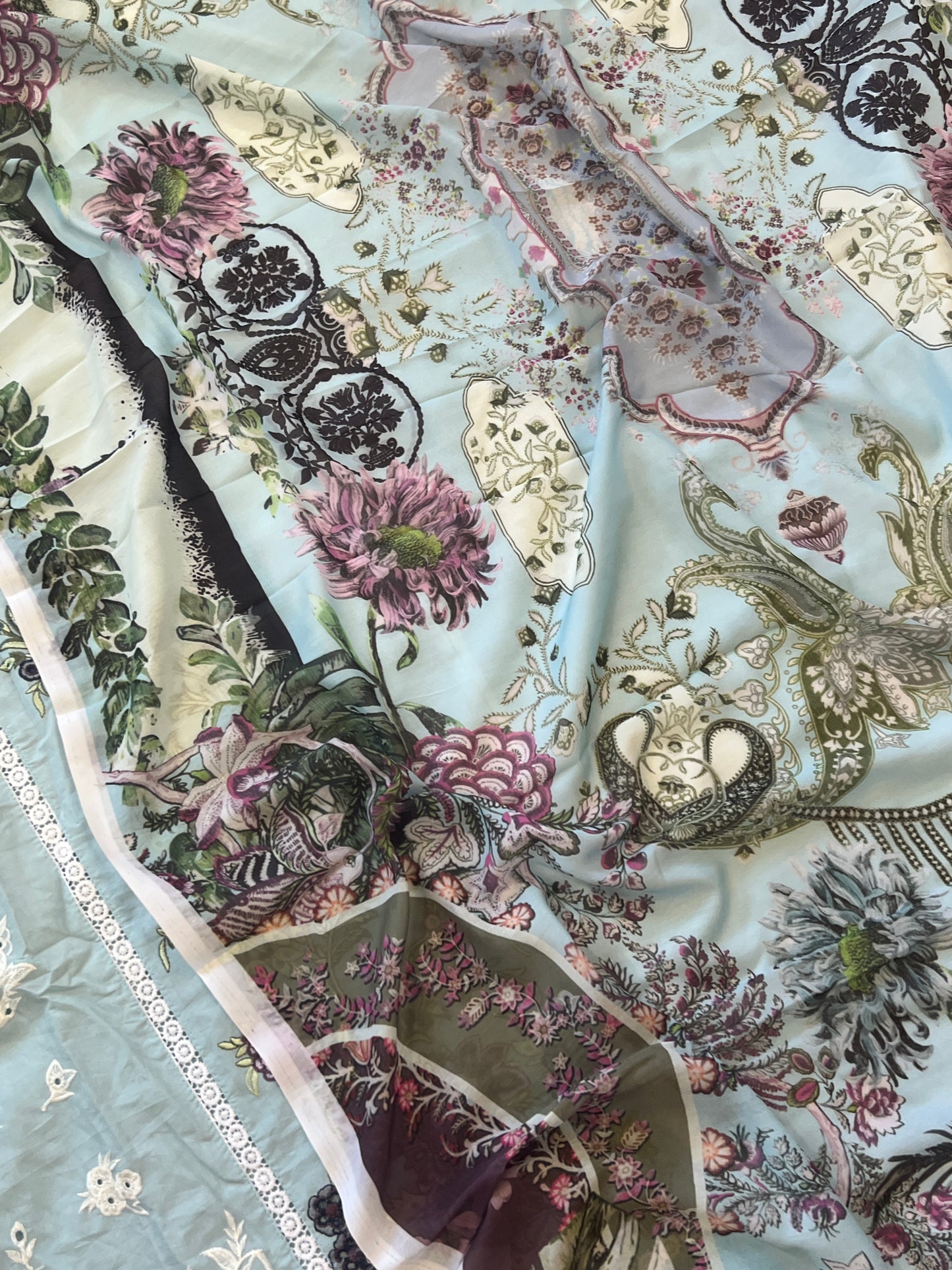 FIROZI HANIA LAWN COTTON EMBROIDERY SUIT SH Q