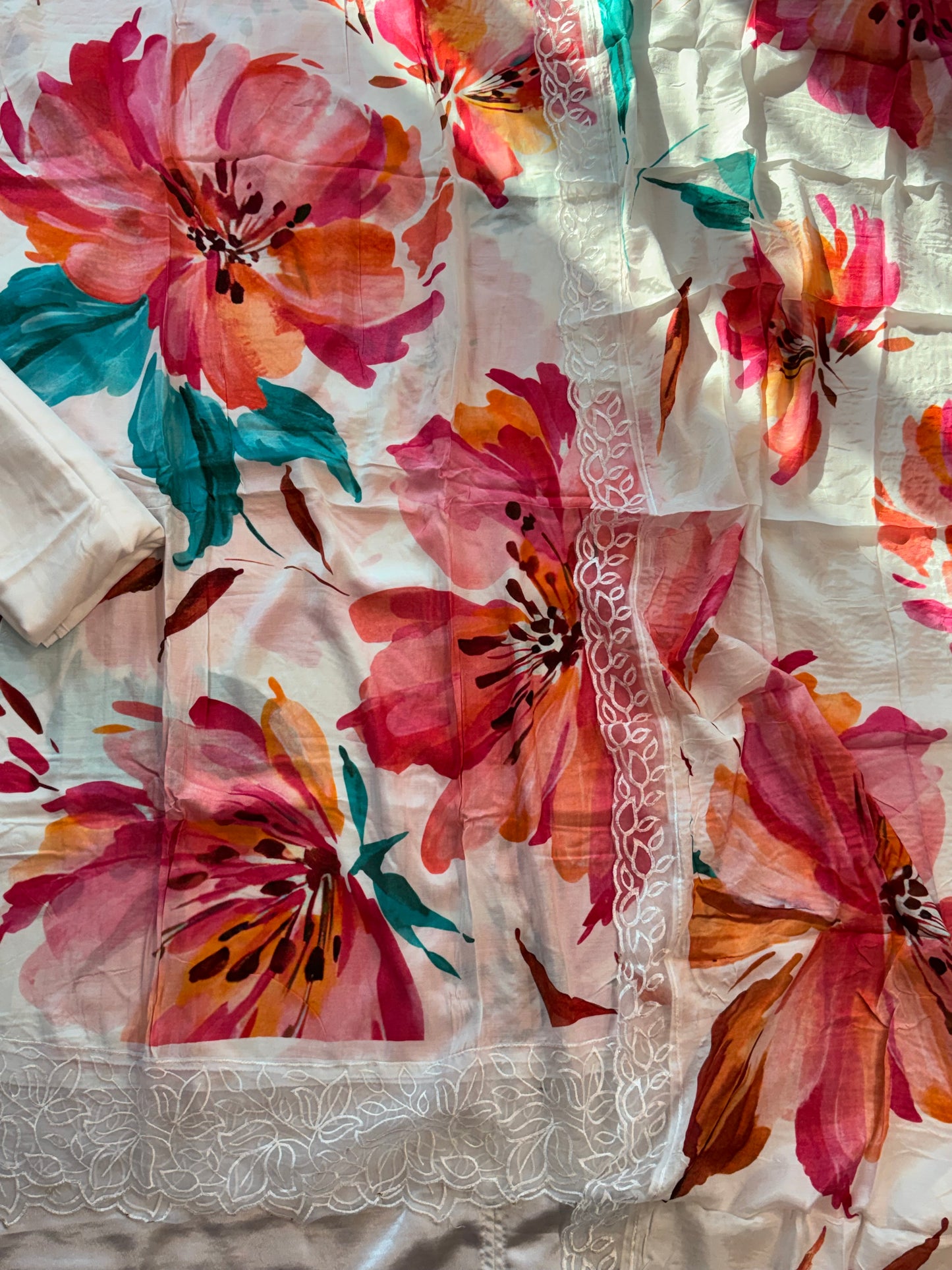 SHAHEEN PURE MSULIN SUIT 1005 Q