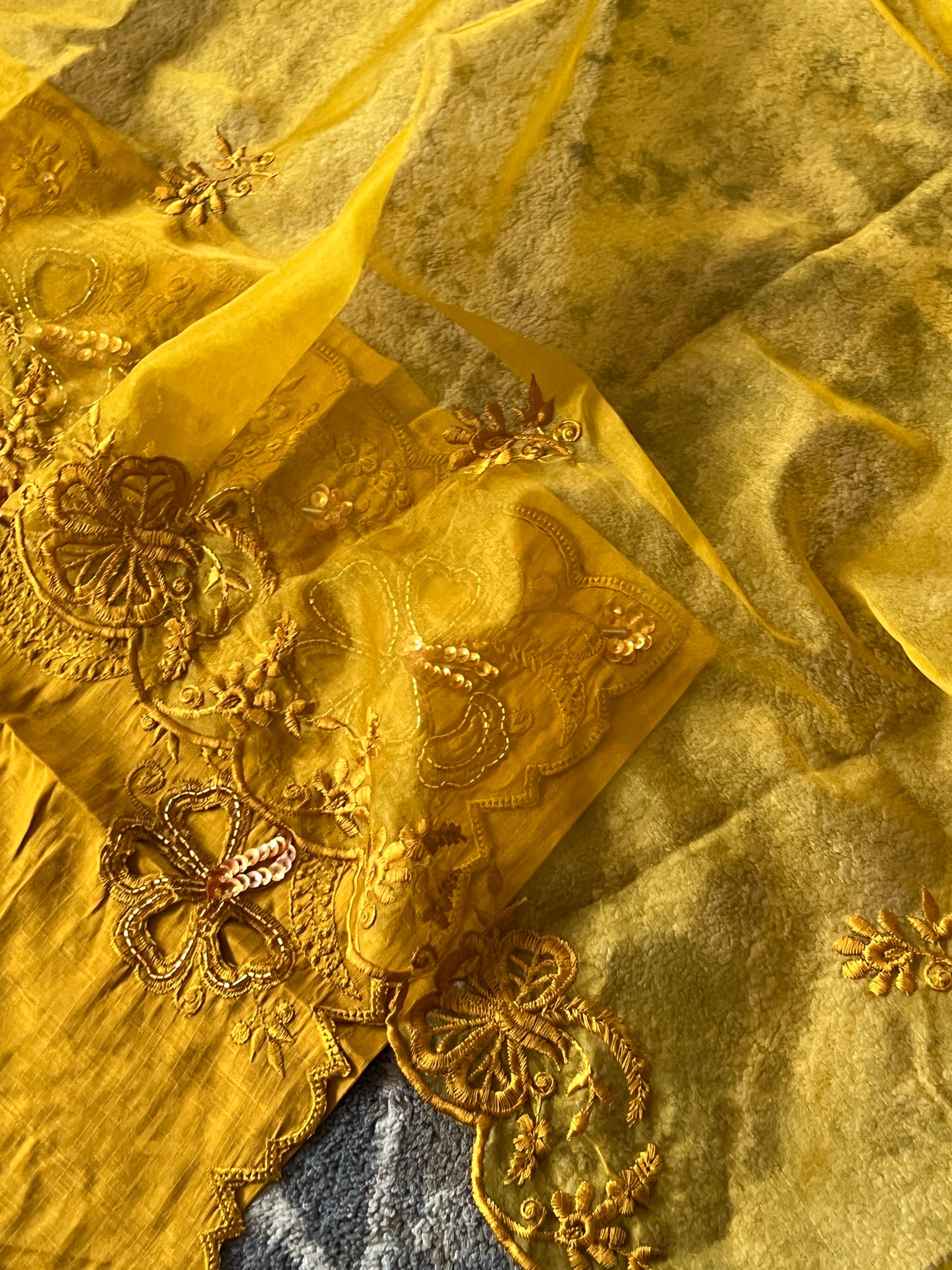 SABA MUSTERD CUTWORK EMBROIDERY SUIT 2