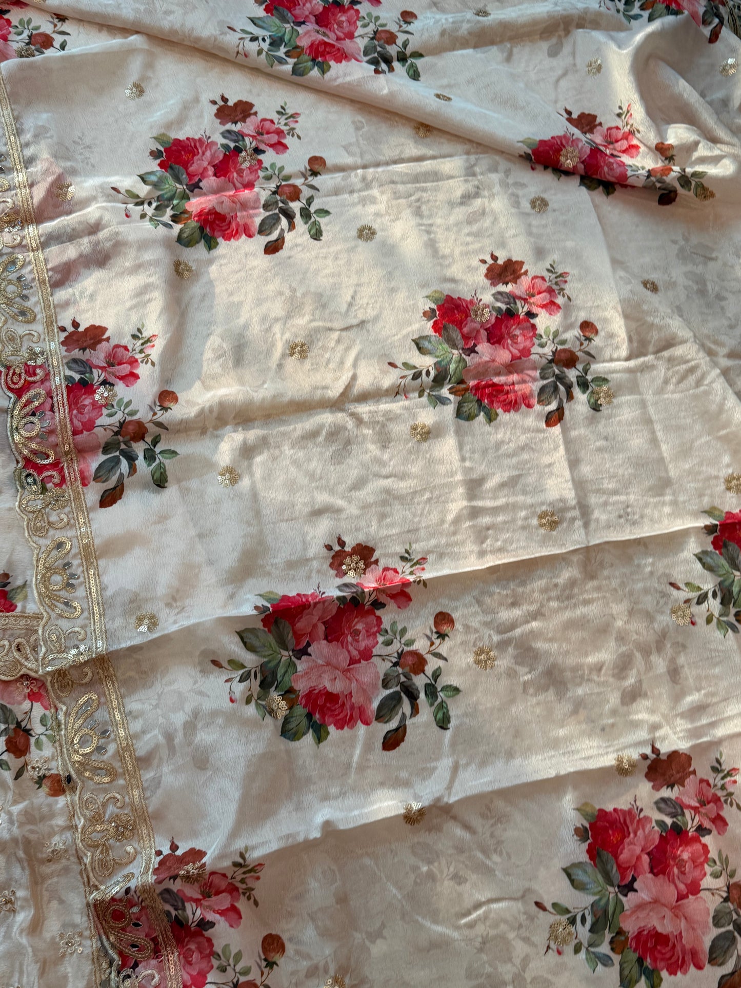 CHINNON SILK READYMADE EMBROIDERY SUIT Q