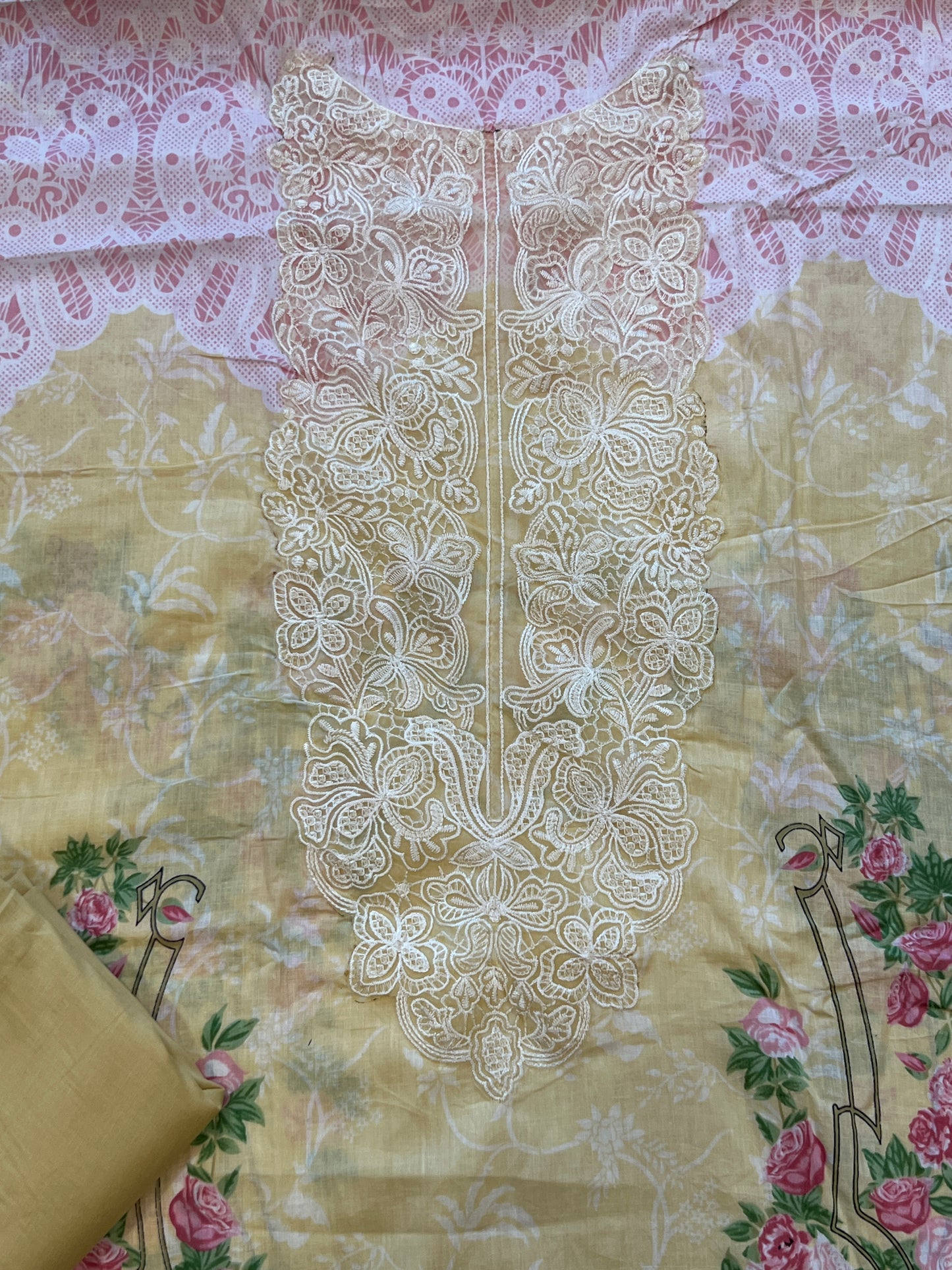 HAALA LAWN EMBROIDERY PATCH SUIT 4