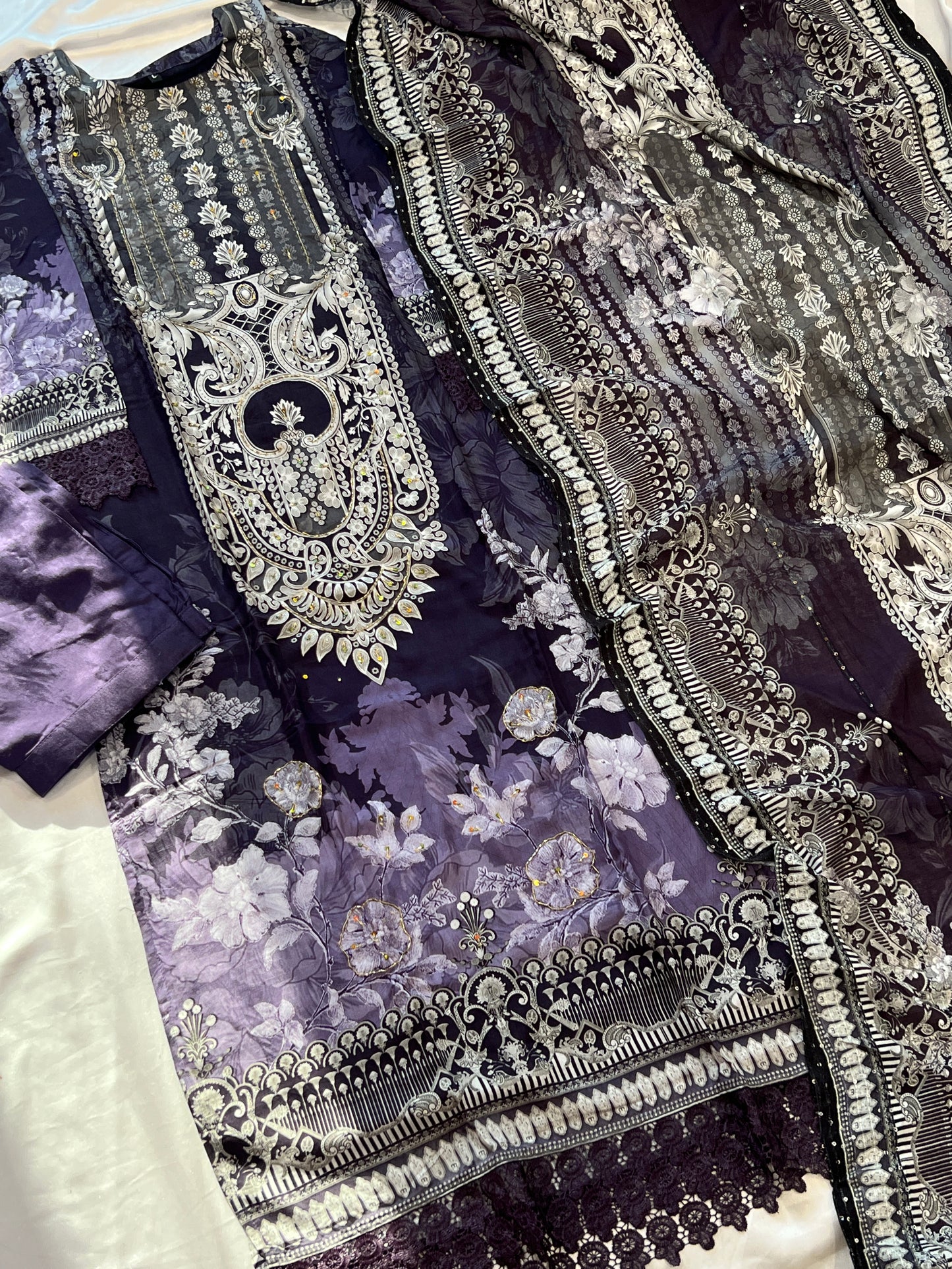 SF MUSLIN READYMADE SUIT