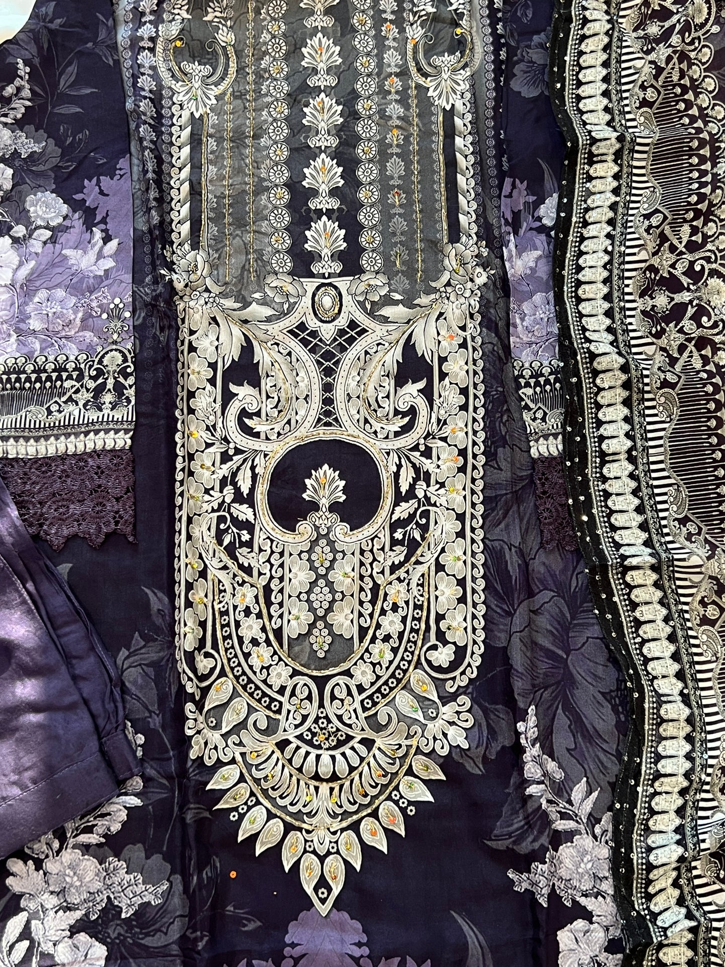 SF MUSLIN READYMADE SUIT