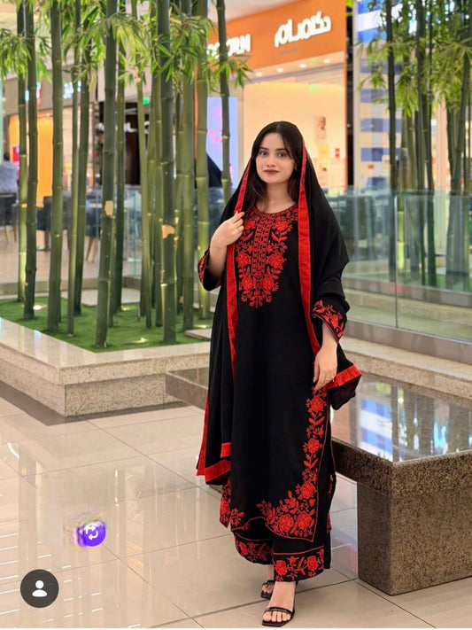 SAYYARA VELVET READYMADE SUIT Q