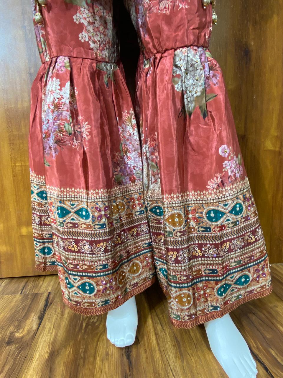 RAHI PURE CREPE GARARA SUIT 9142