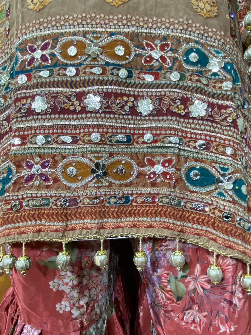 RAHI PURE CREPE GARARA SUIT 9142