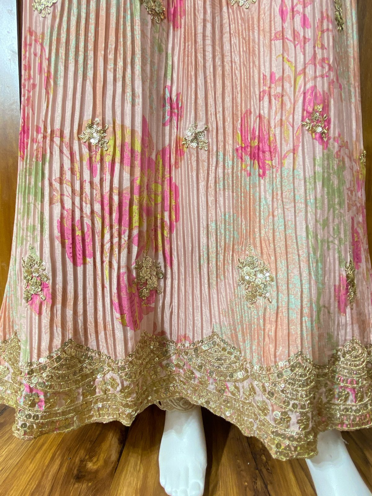ALIA CUT EMROIDERY GOWN