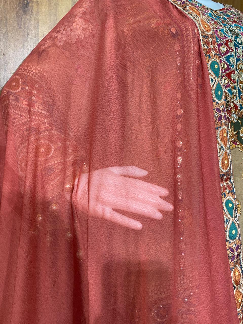 RAHI PURE CREPE GARARA SUIT 9142