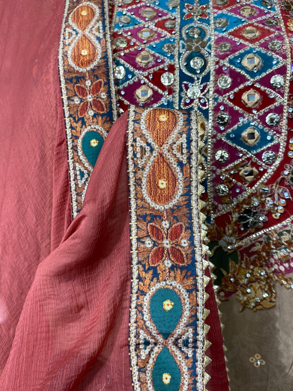 RAHI PURE CREPE GARARA SUIT 9142