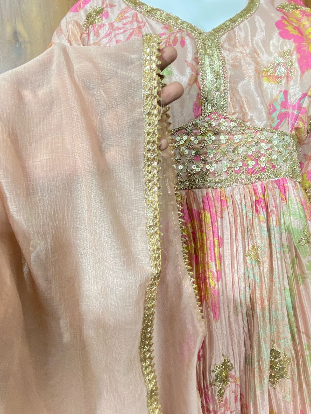 ALIA CUT EMROIDERY GOWN