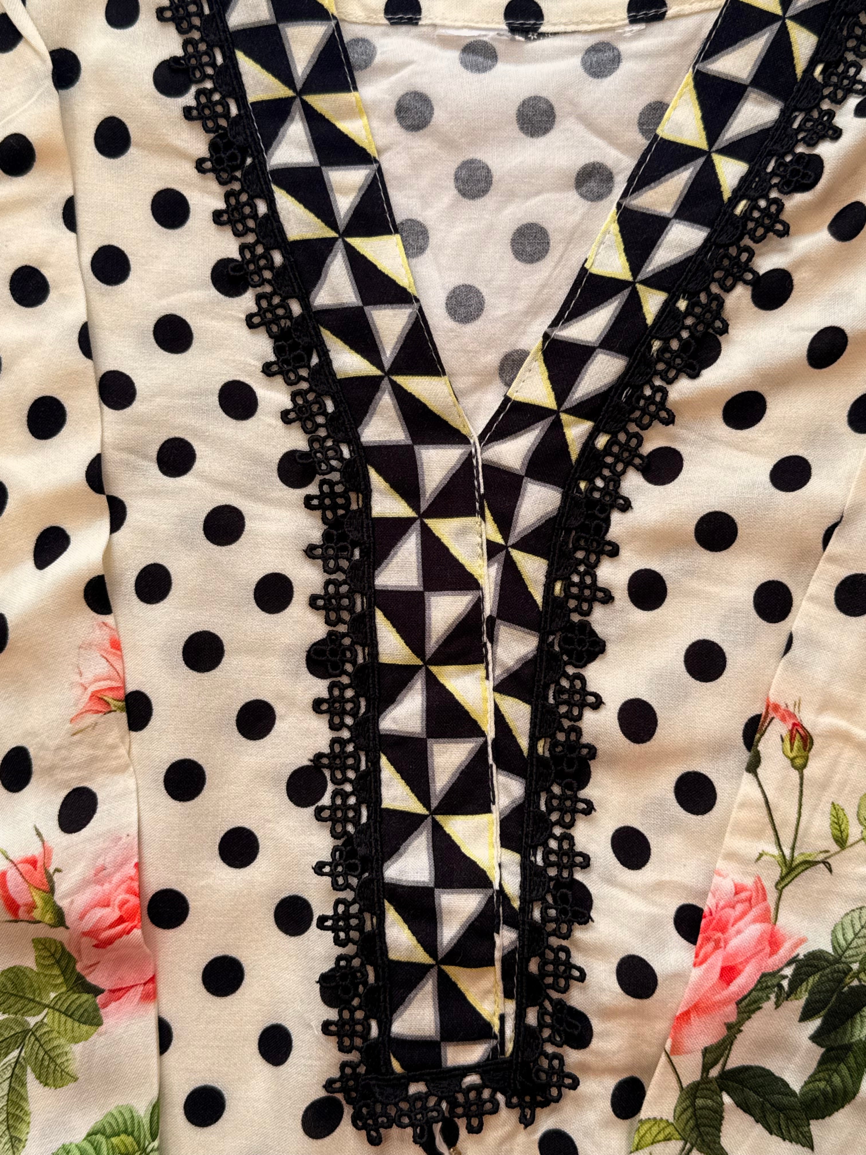 POLKA DOT RAYON SUIT 1