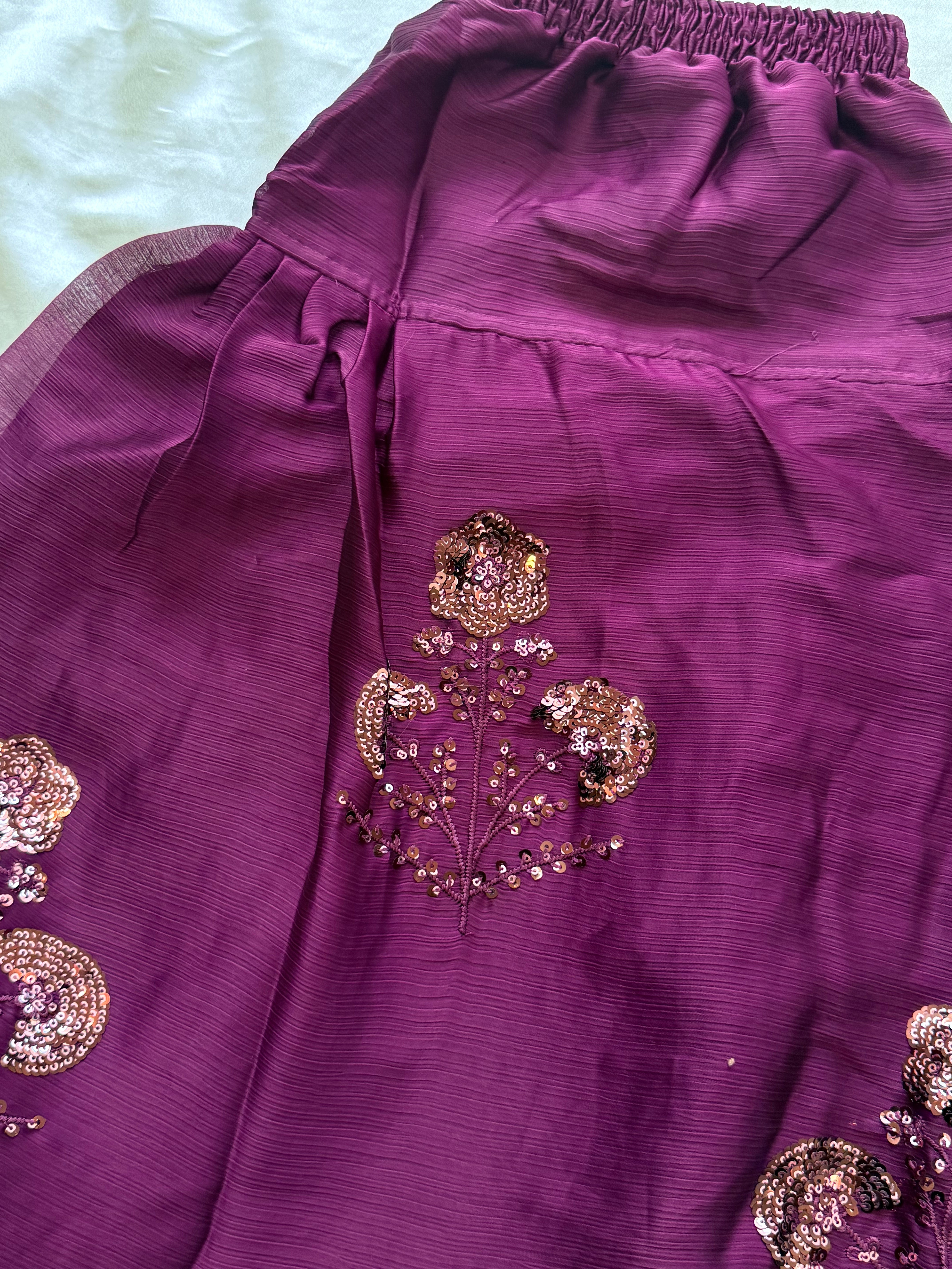 CHIFFON FARSHI SHALWAR SUIT 1