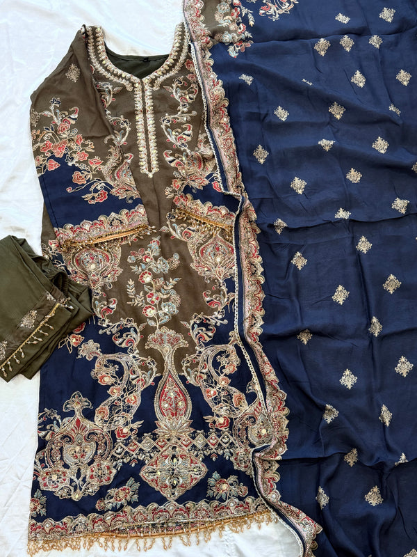 RAHI MUSLIN READYMADE SUIT 6