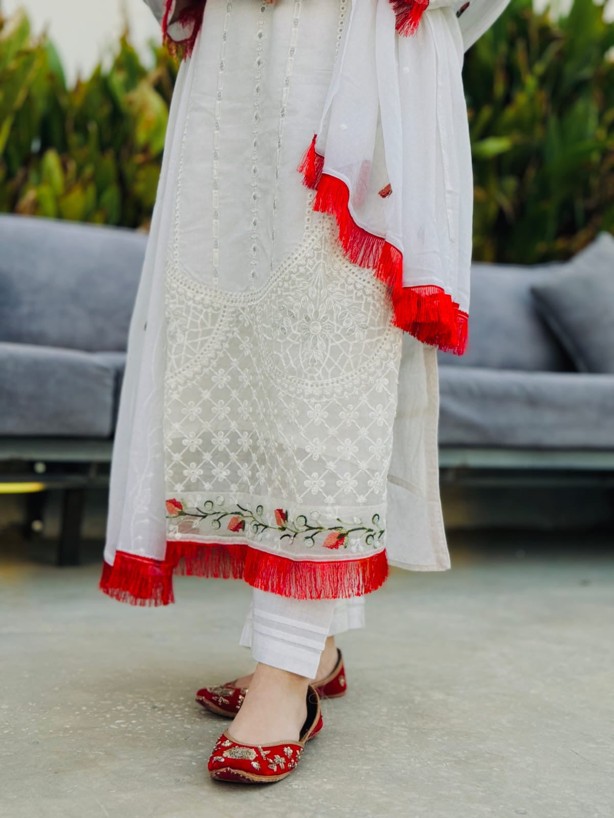 HARSHA WHITE LAWN EMBROIDERY SUIT