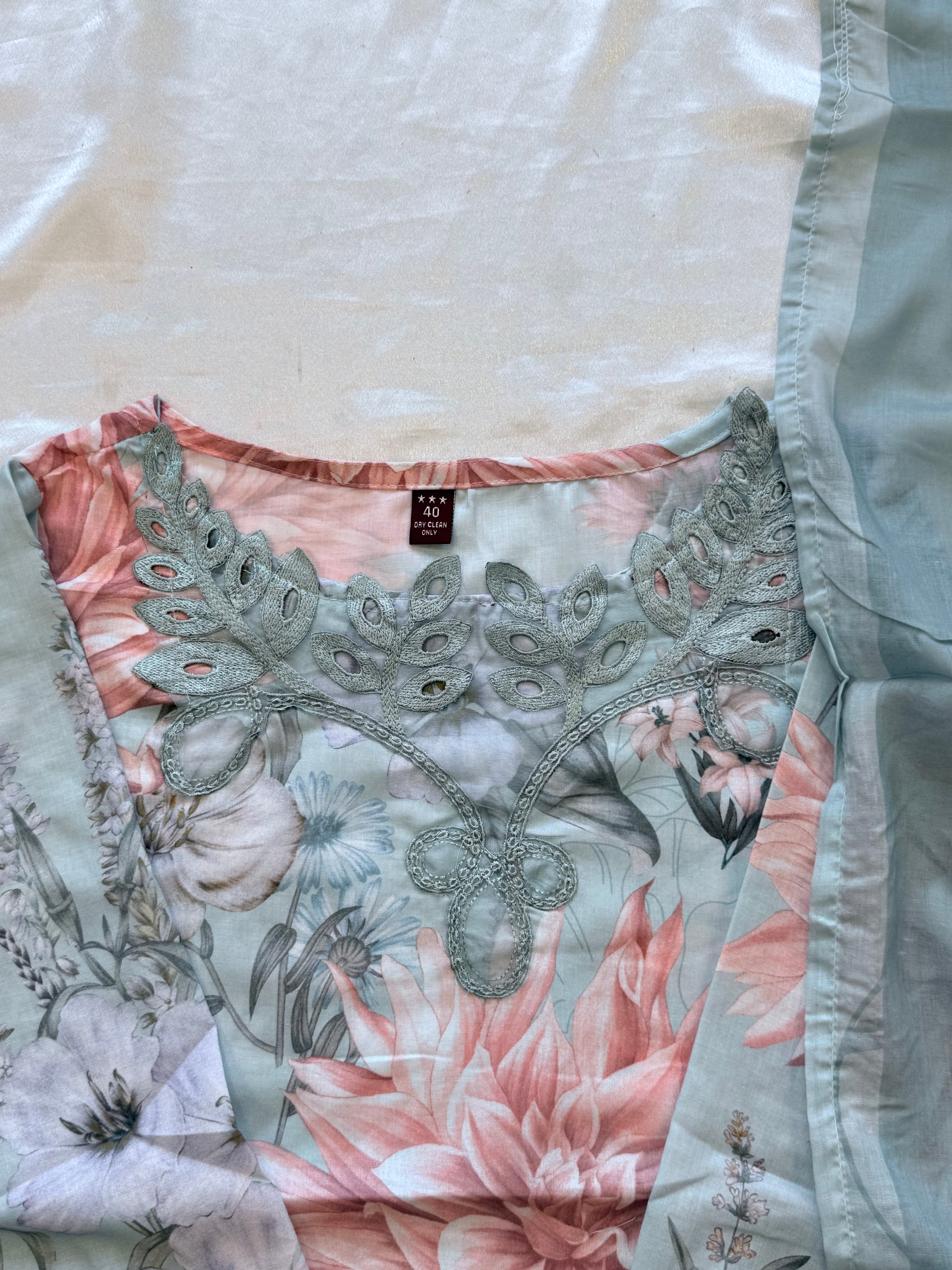 SEA GREEN FARSHI SHALWAR SUIT