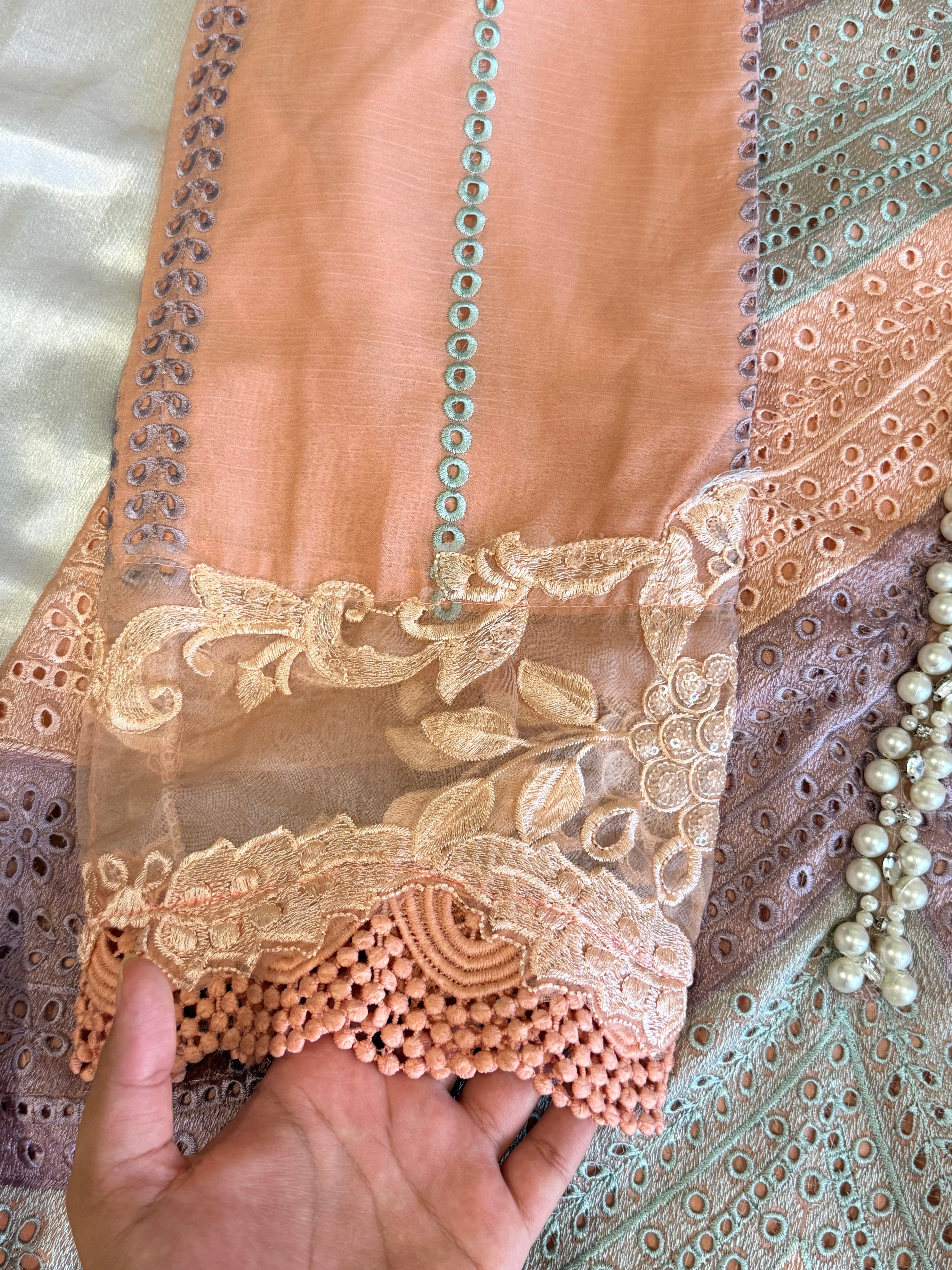 MARIA B CHIFFON READYMADE SUIT Q