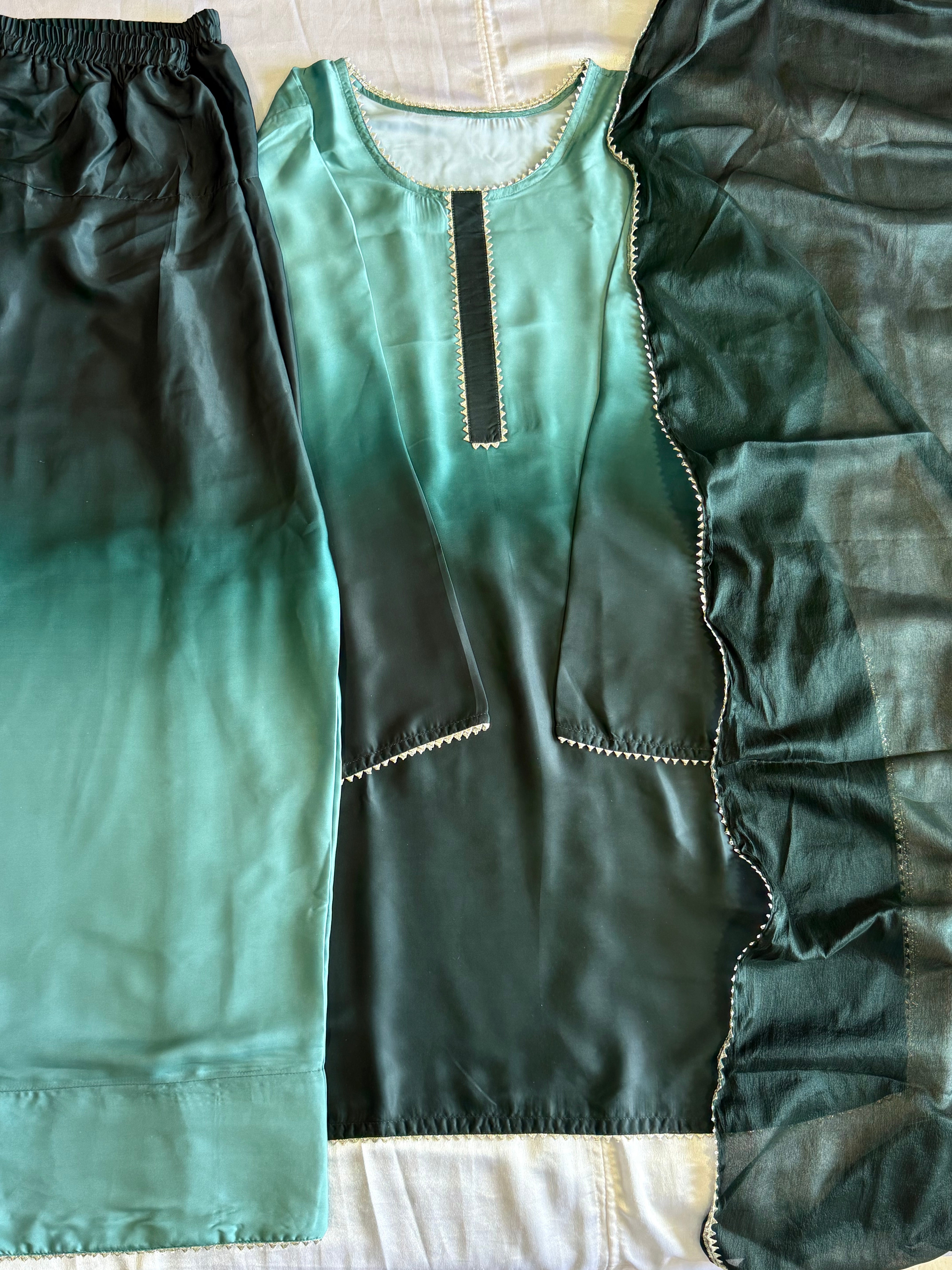 OMBRÉ FARSHI SHALWAR SUIT