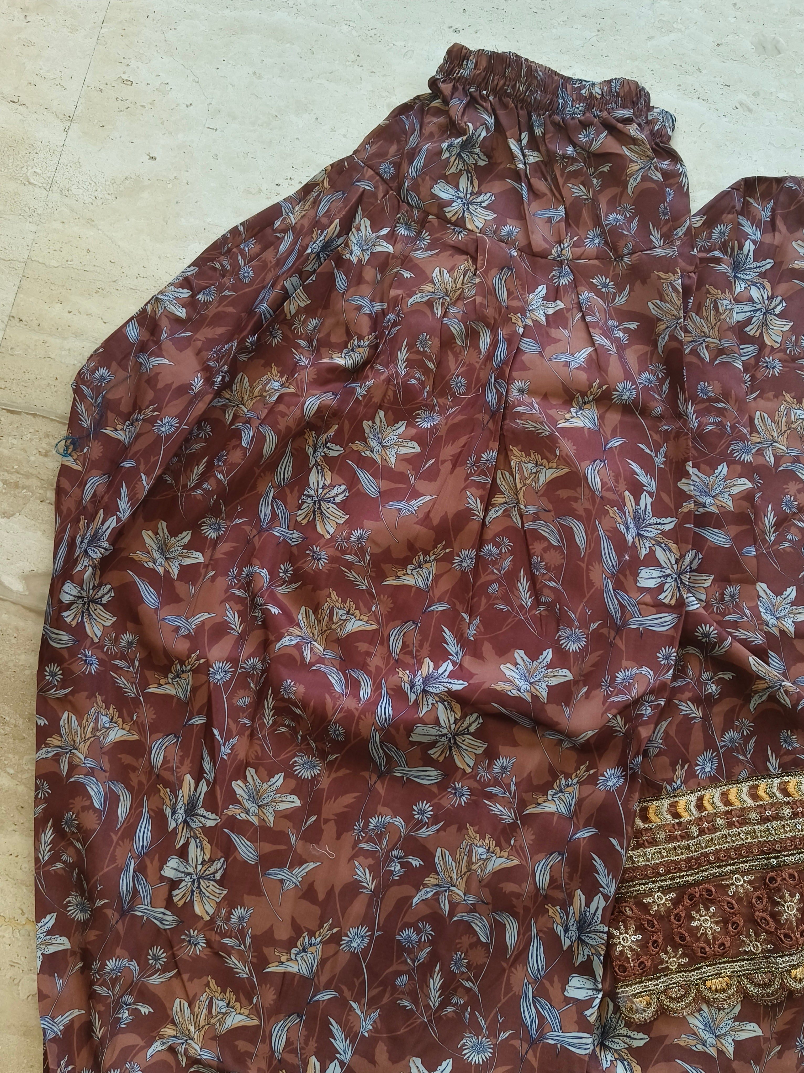 HANIA CREPE FARSHI SHALWAR SUIT 1 Q