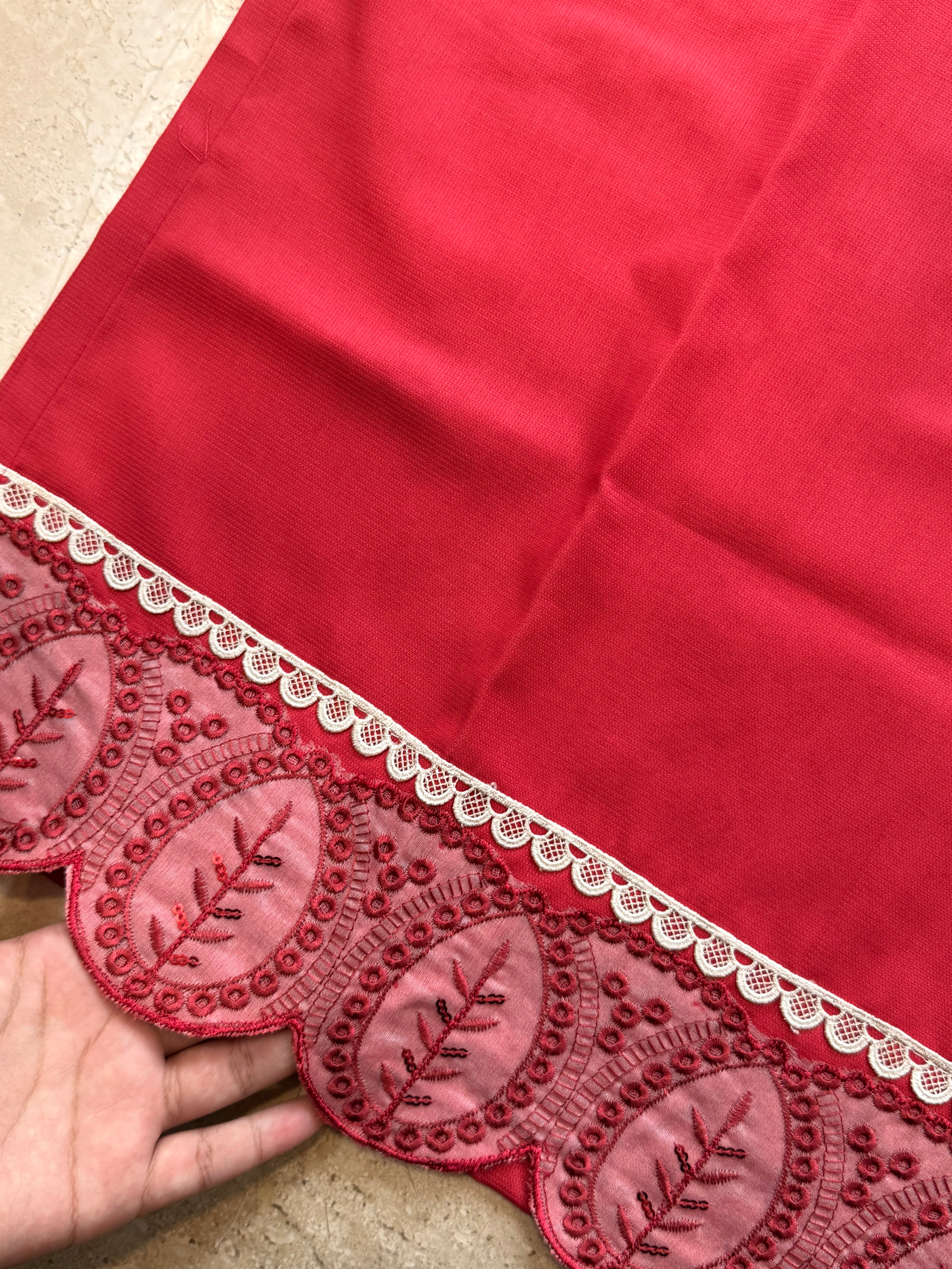 ANISA COTTON PATCH FARSHI SHALWAR SUIT