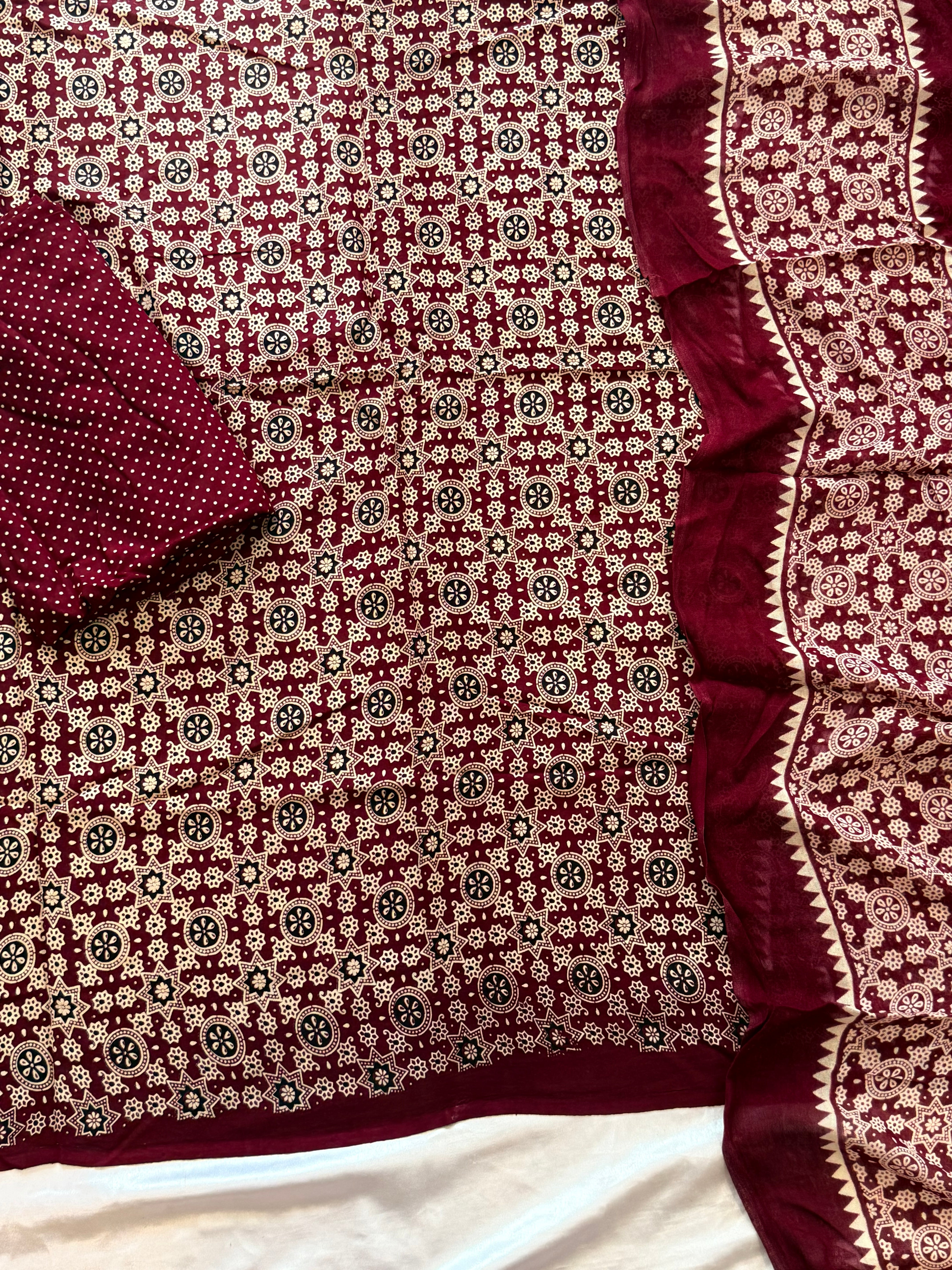 AJRAK COTTON PRINTED SUIT 2