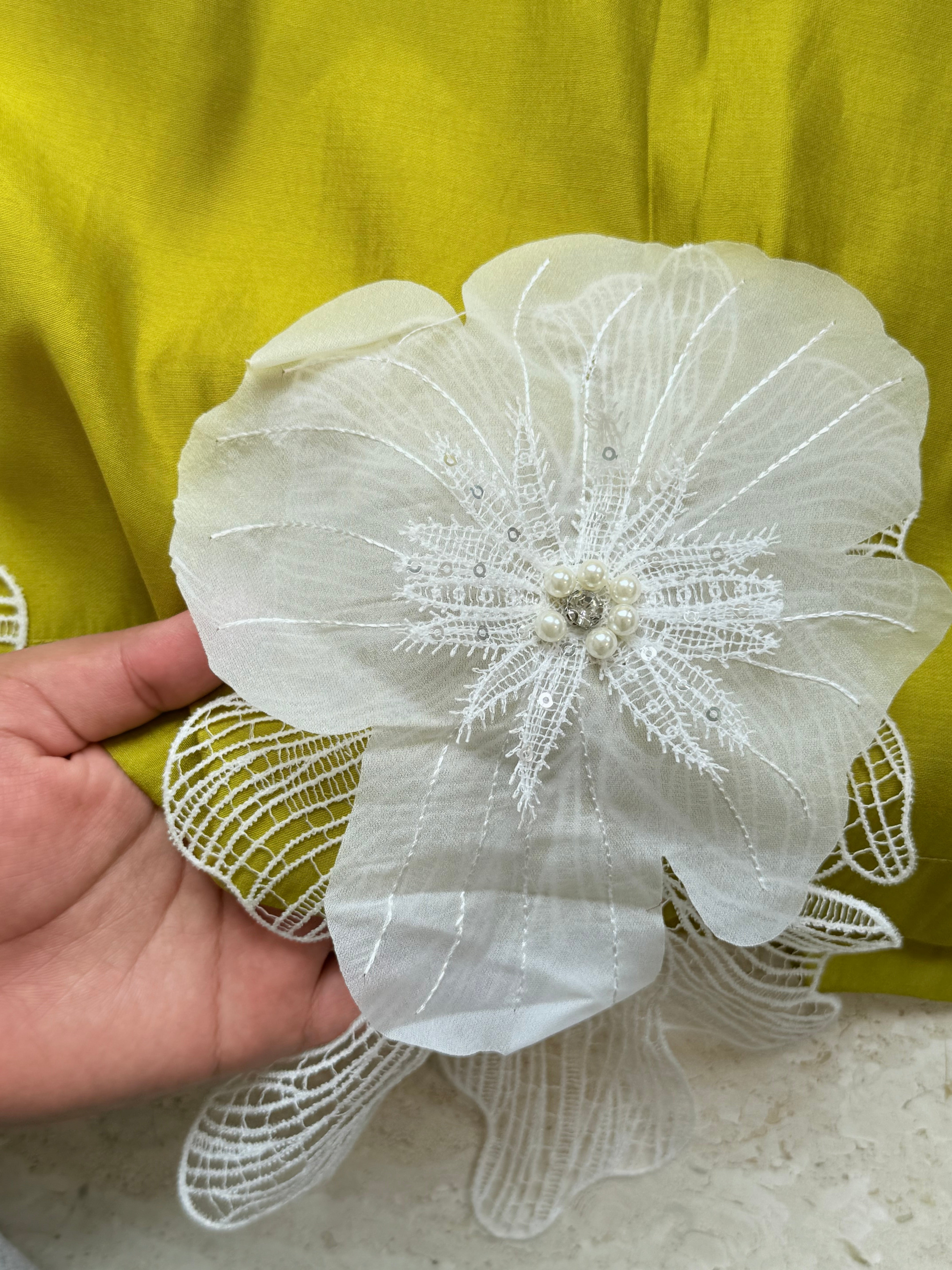 3D FLOWER AFGANI SHALWAR SUIT Q