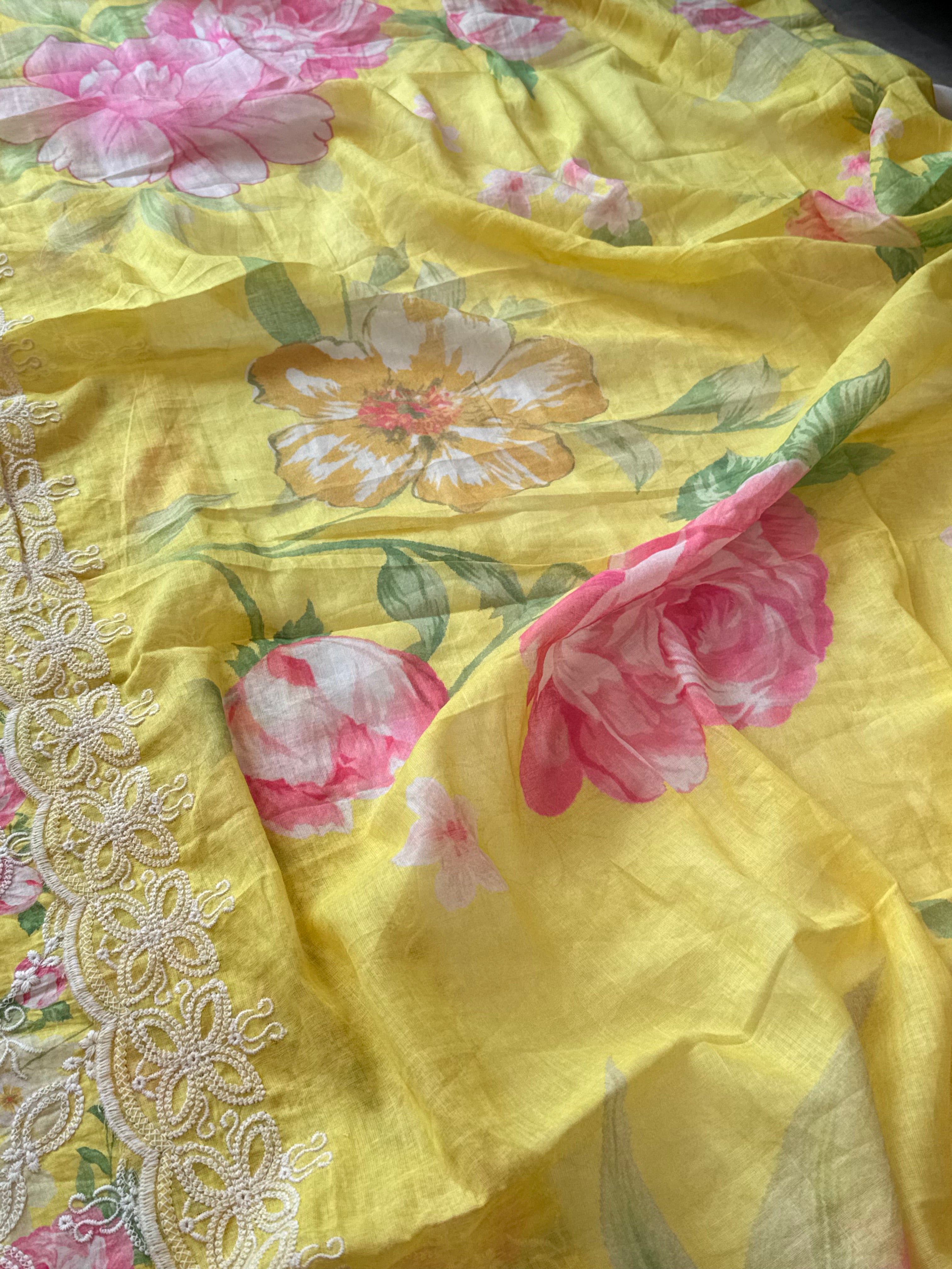 FIZA LAWN EMBROIDERY SUIT 4 Q