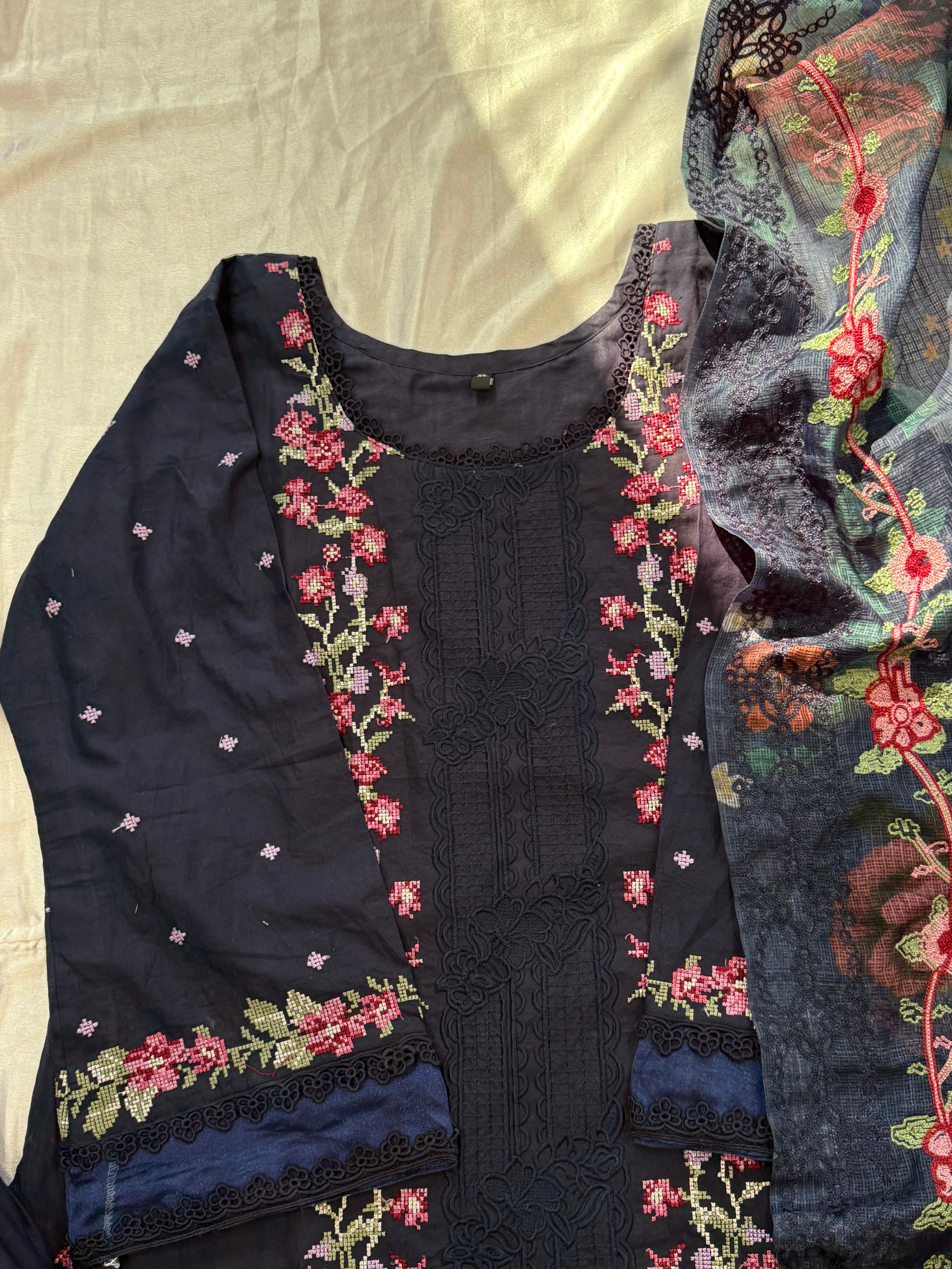 HANIA BLUE READYMADE SUIT