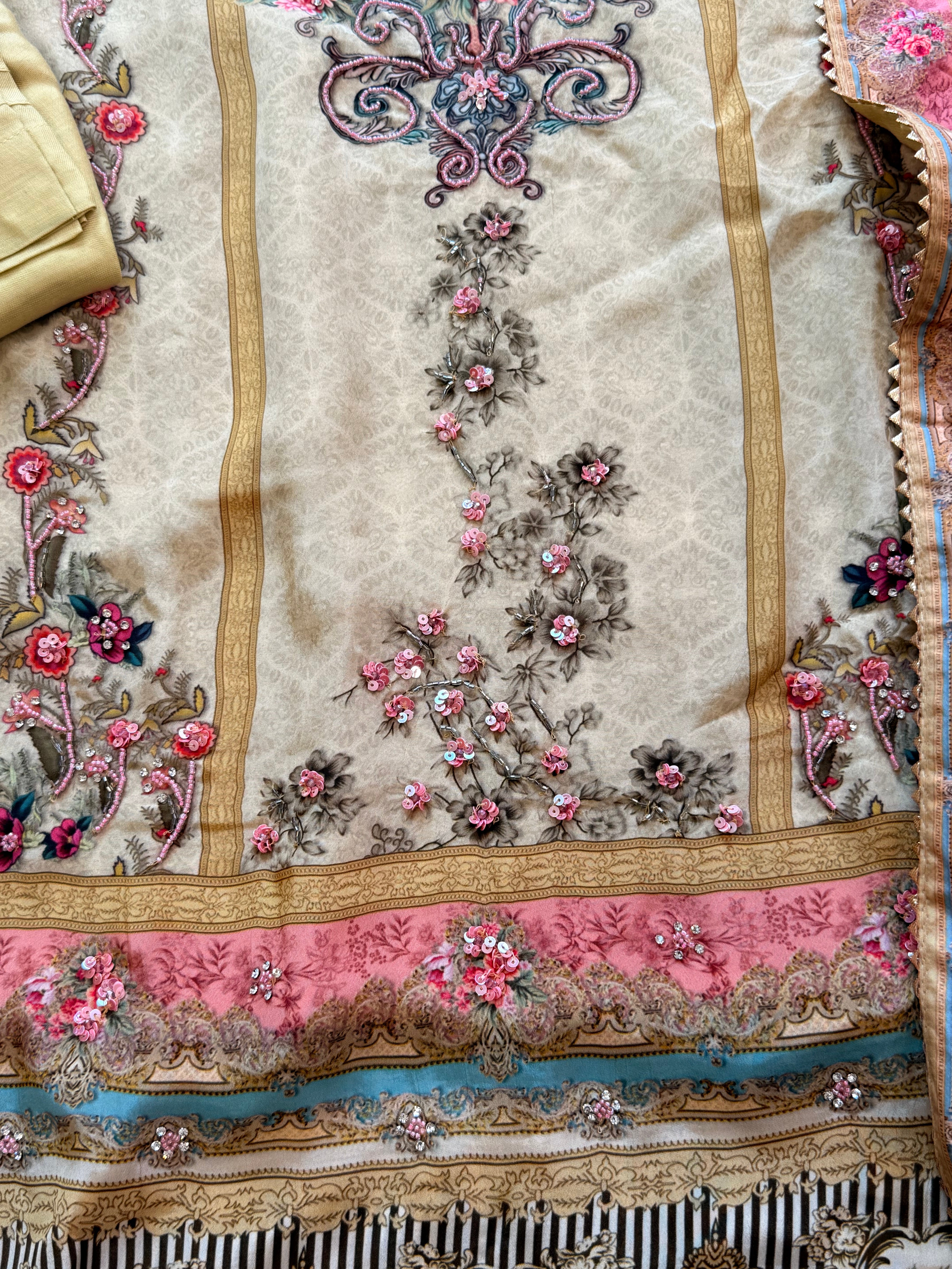 NAZAKAT CREPE READYMADE SUIT 2