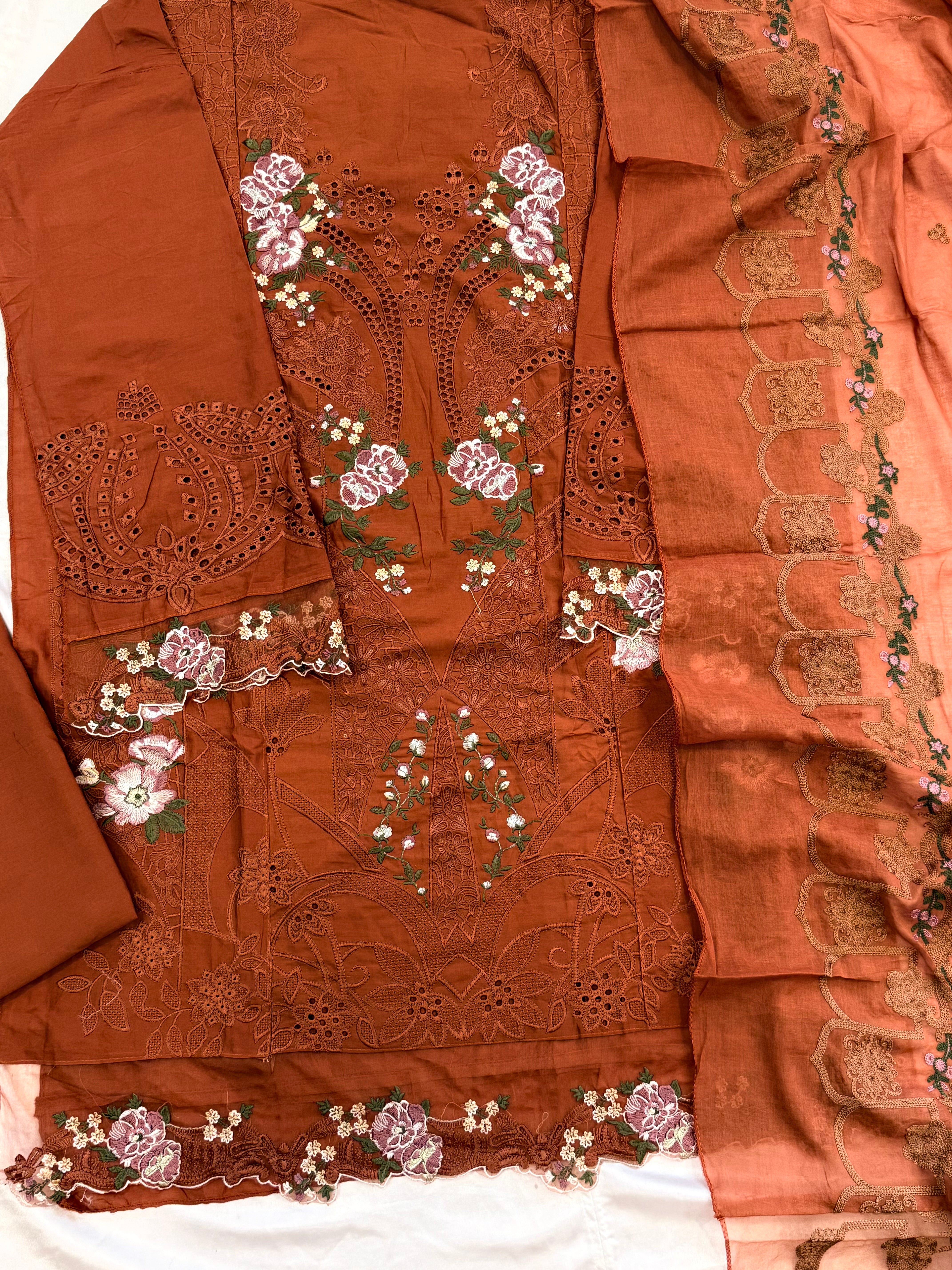 YUMNA COTTON EMBROIDERY SUIT 2 Q