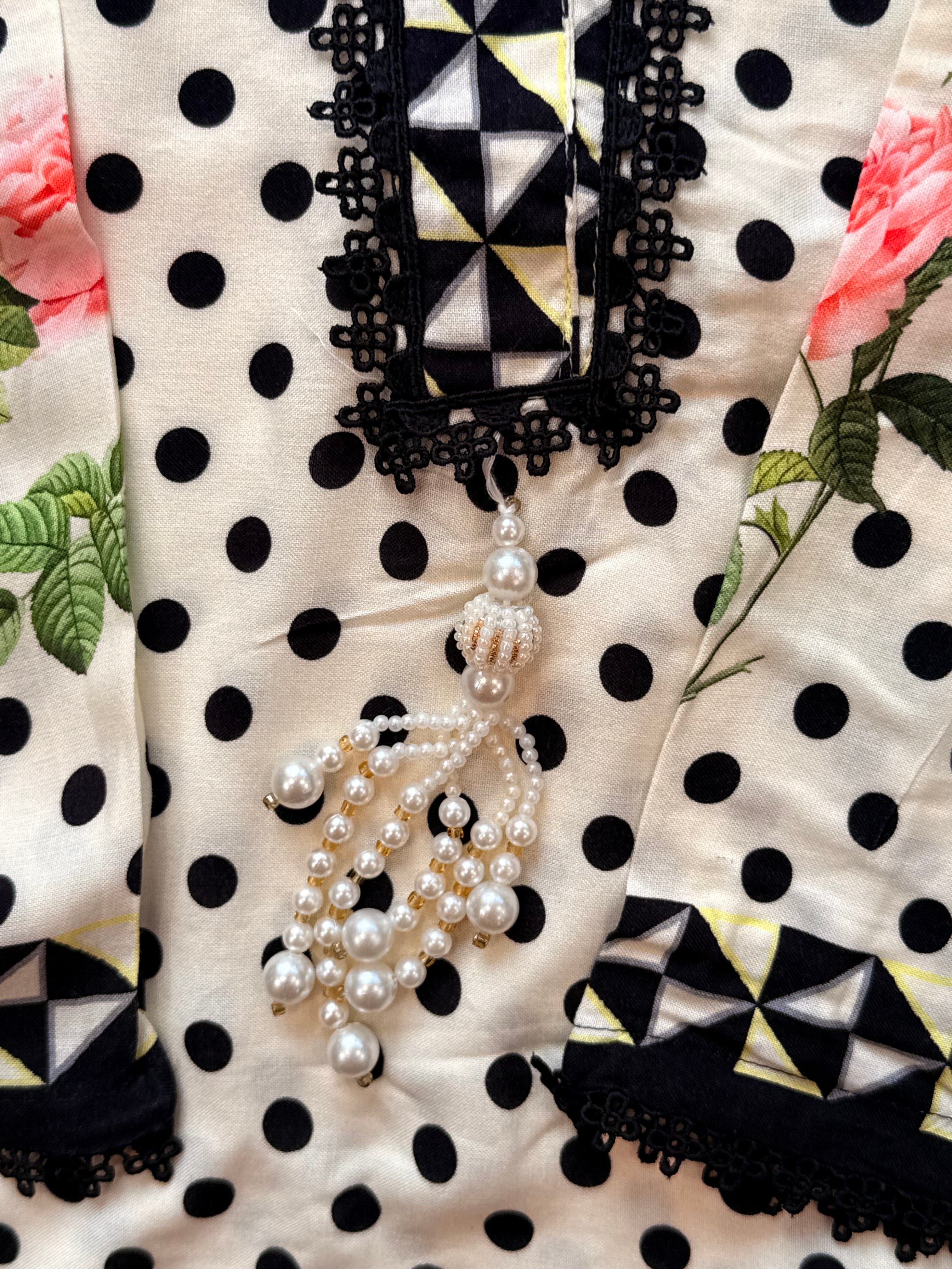 POLKA DOT RAYON SUIT 1