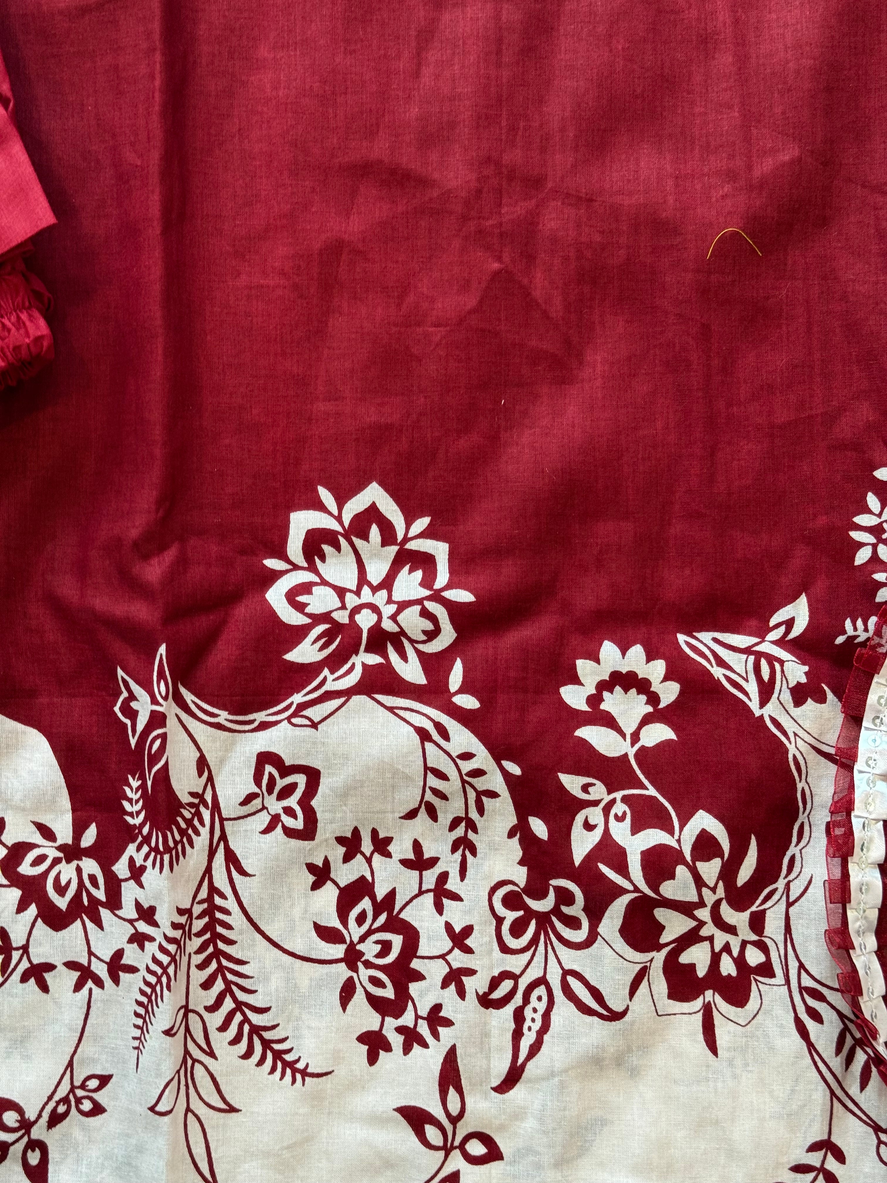 HARSHA RED READYMADE SUIT
