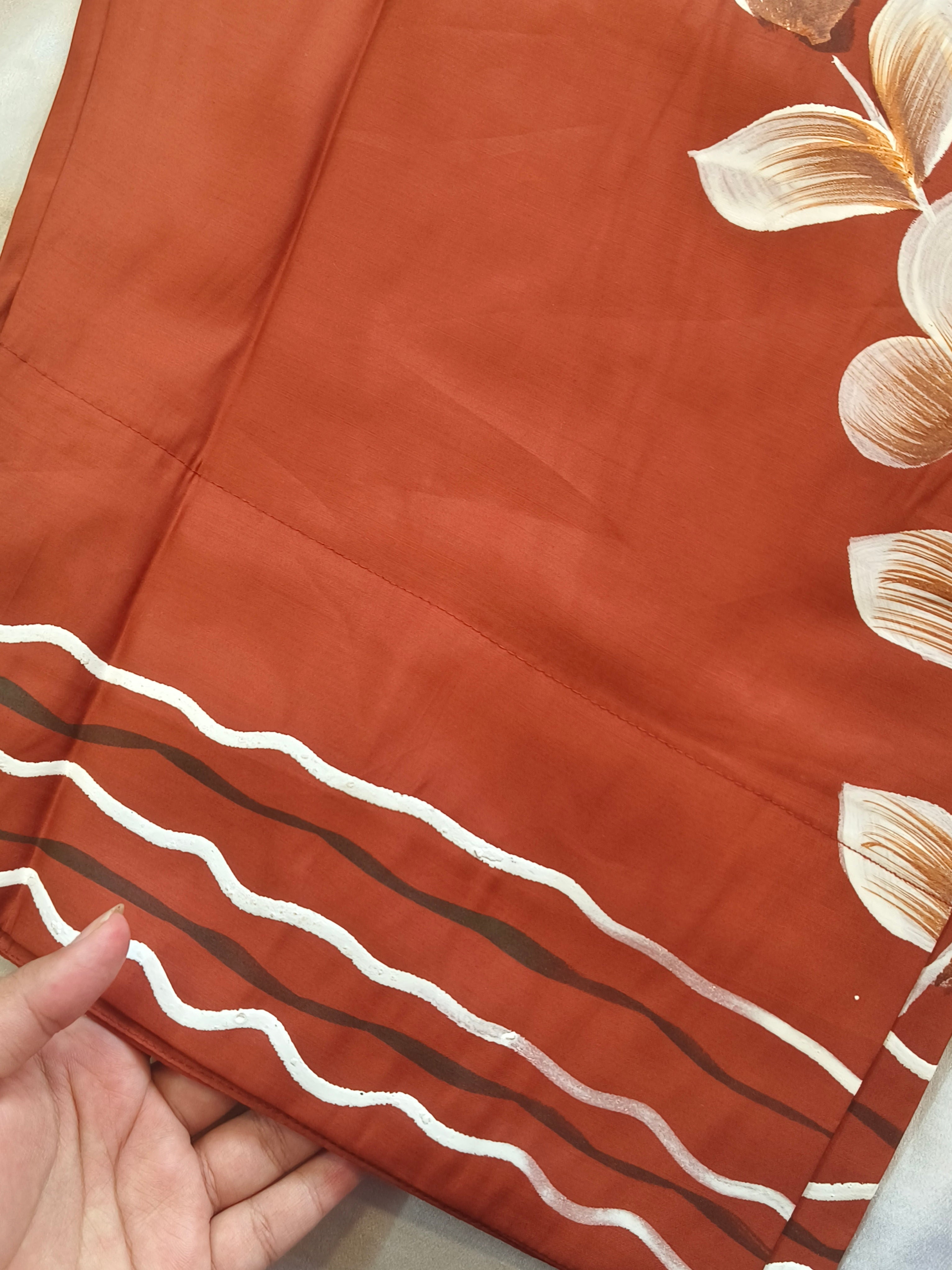 RUST FARSHI SHALWAR SUIT Q